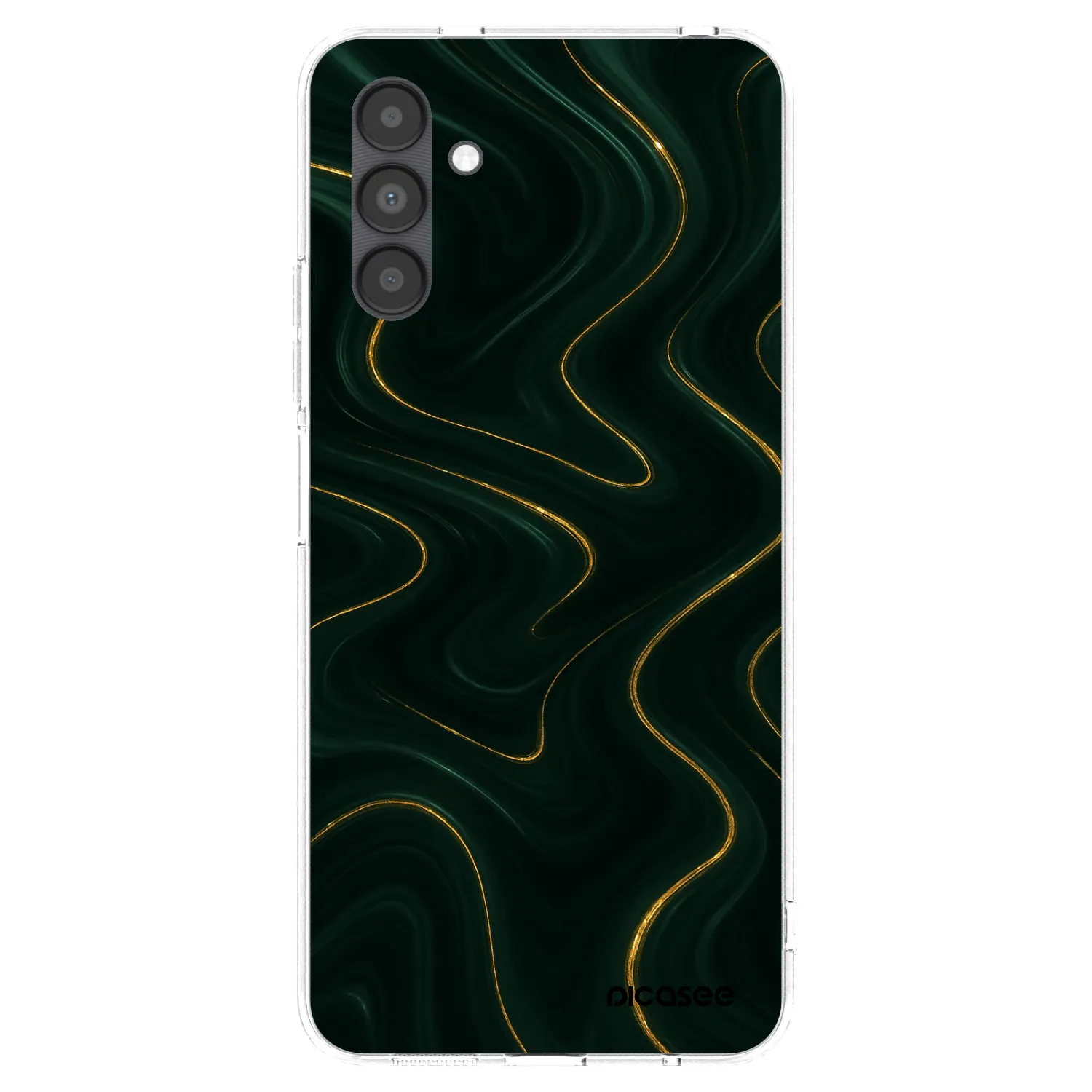 Picasee silikonový průhledný obal pro Samsung Galaxy A04s A047F - Vawes