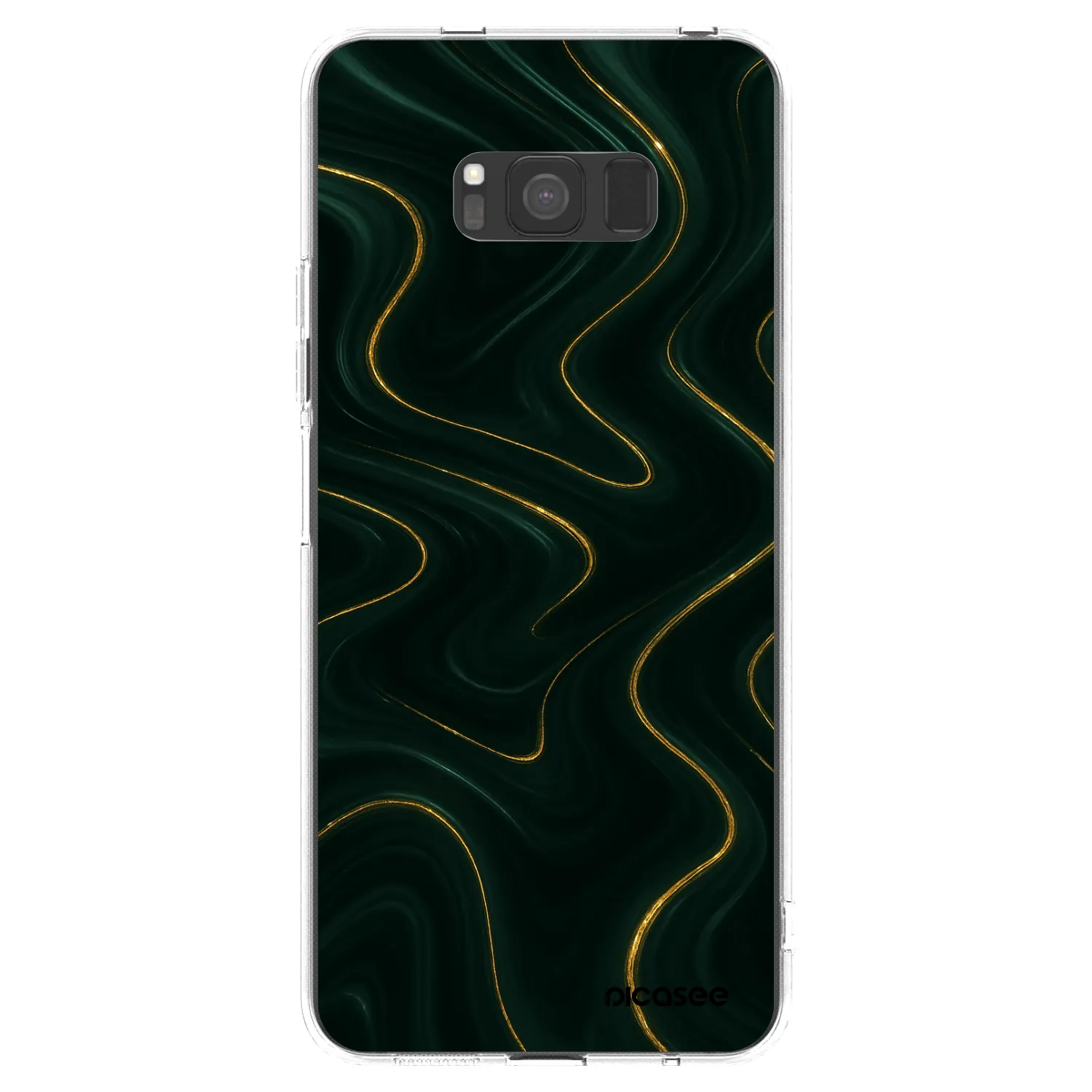 Picasee silikonový průhledný obal pro Samsung Galaxy S8 G950F - Vawes