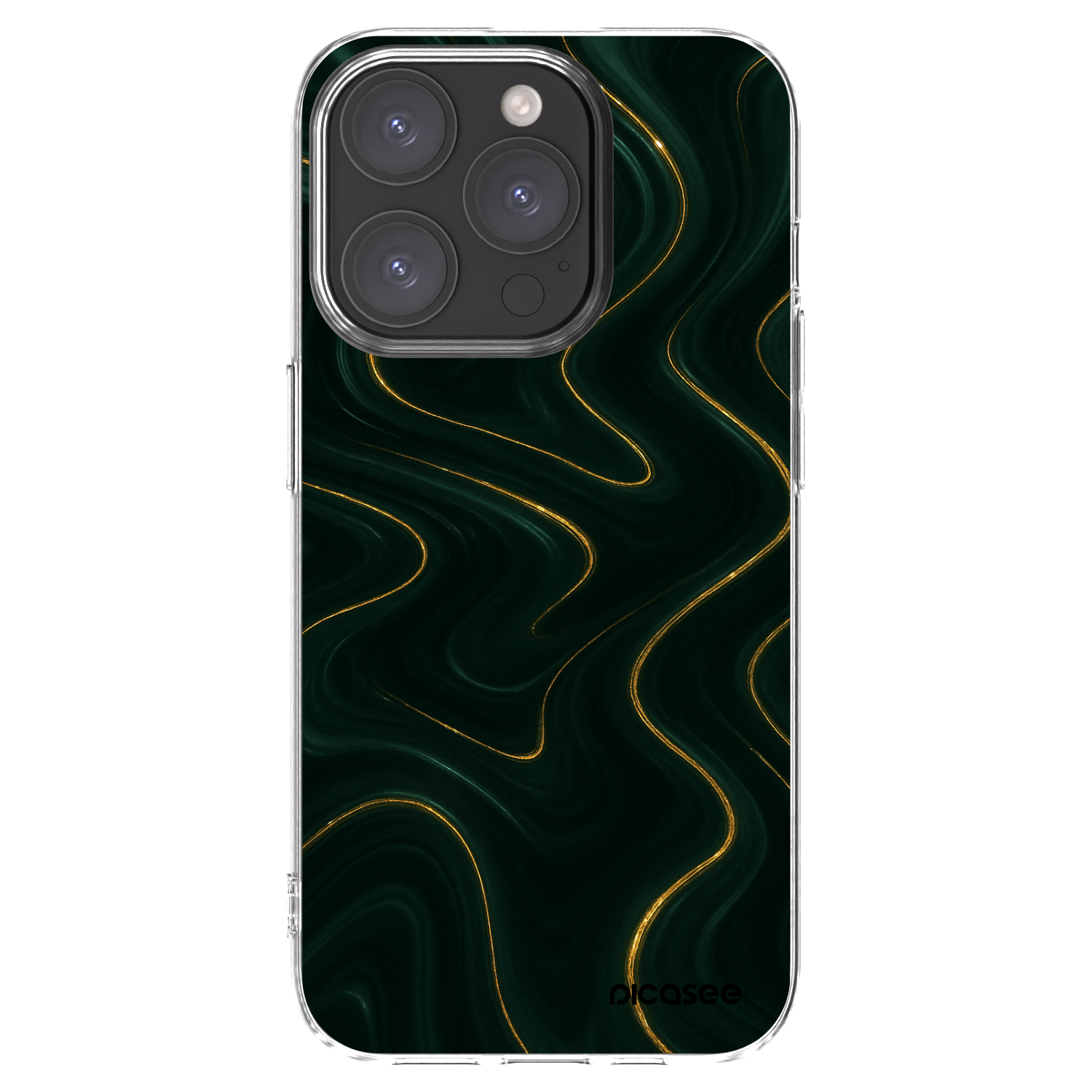 Picasee silikonový průhledný obal pro Apple iPhone 15 Pro - Vawes