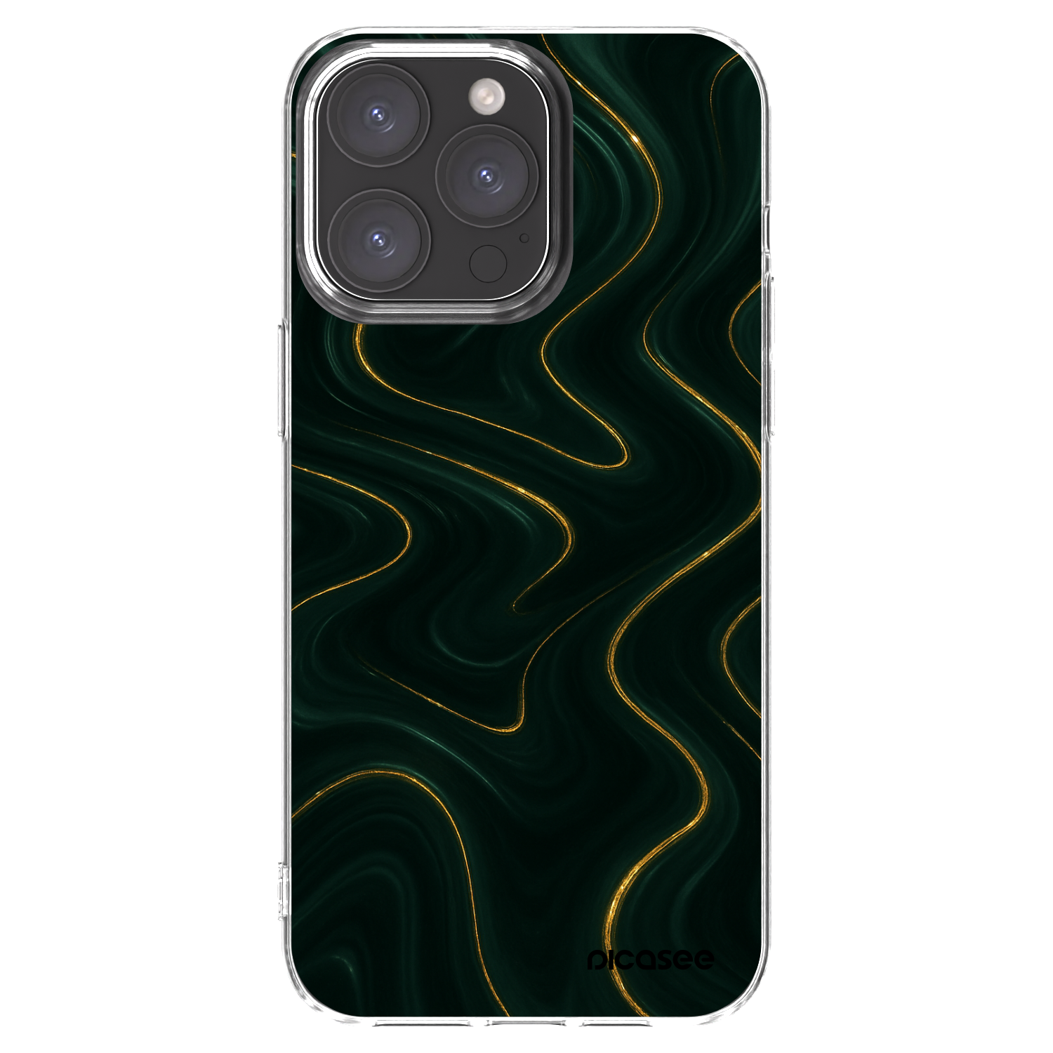 Picasee silikonový průhledný obal pro Apple iPhone 15 Pro Max - Vawes