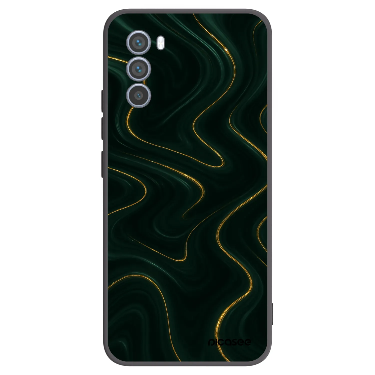 Picasee silikonový černý obal pro Motorola Moto G62 - Vawes