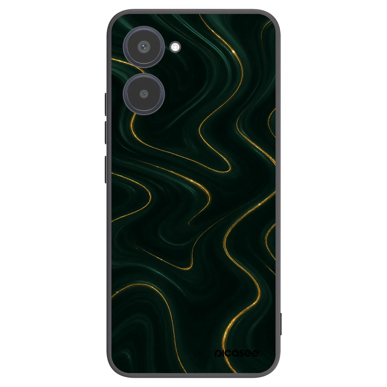 Picasee silikonový černý obal pro Realme 10 4G - Vawes