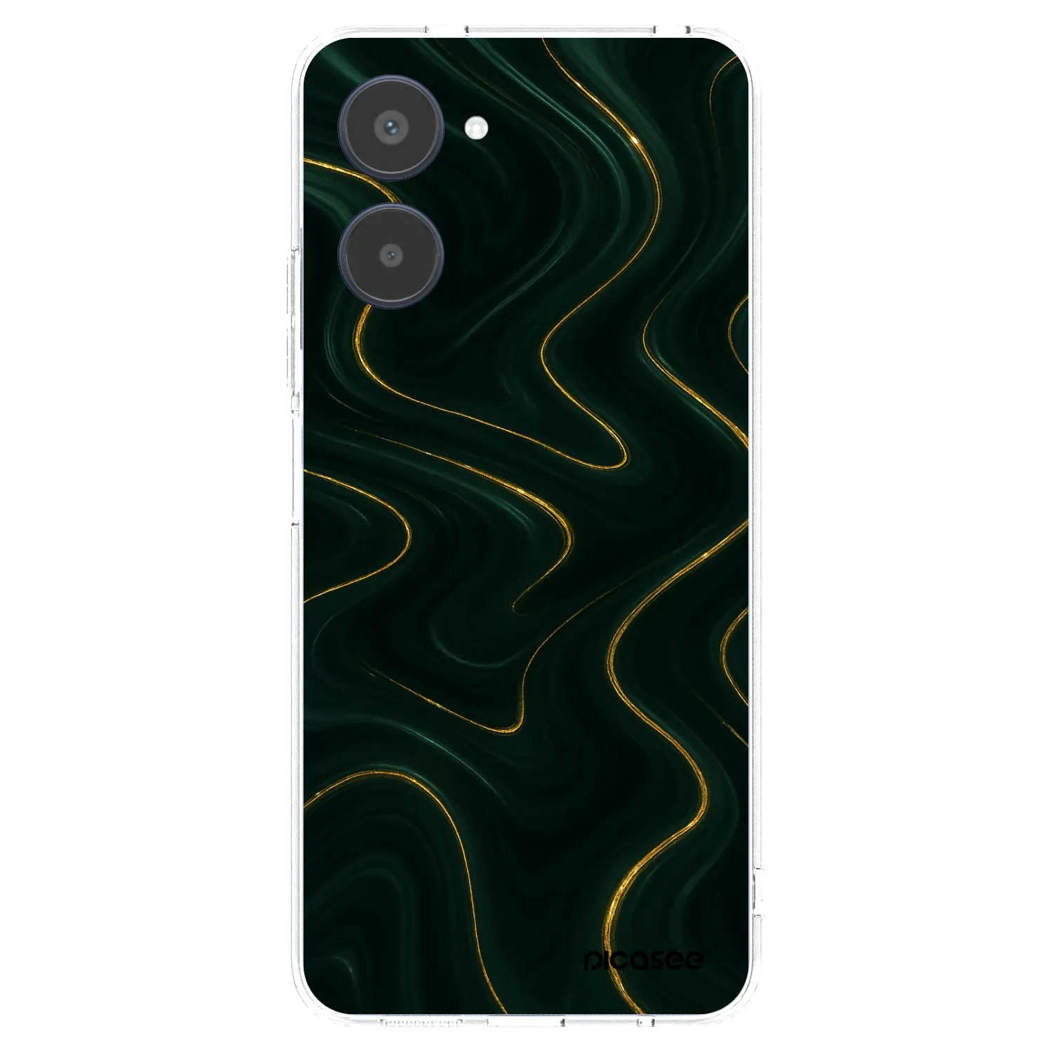 Picasee silikonový průhledný obal pro Realme 10 4G - Vawes