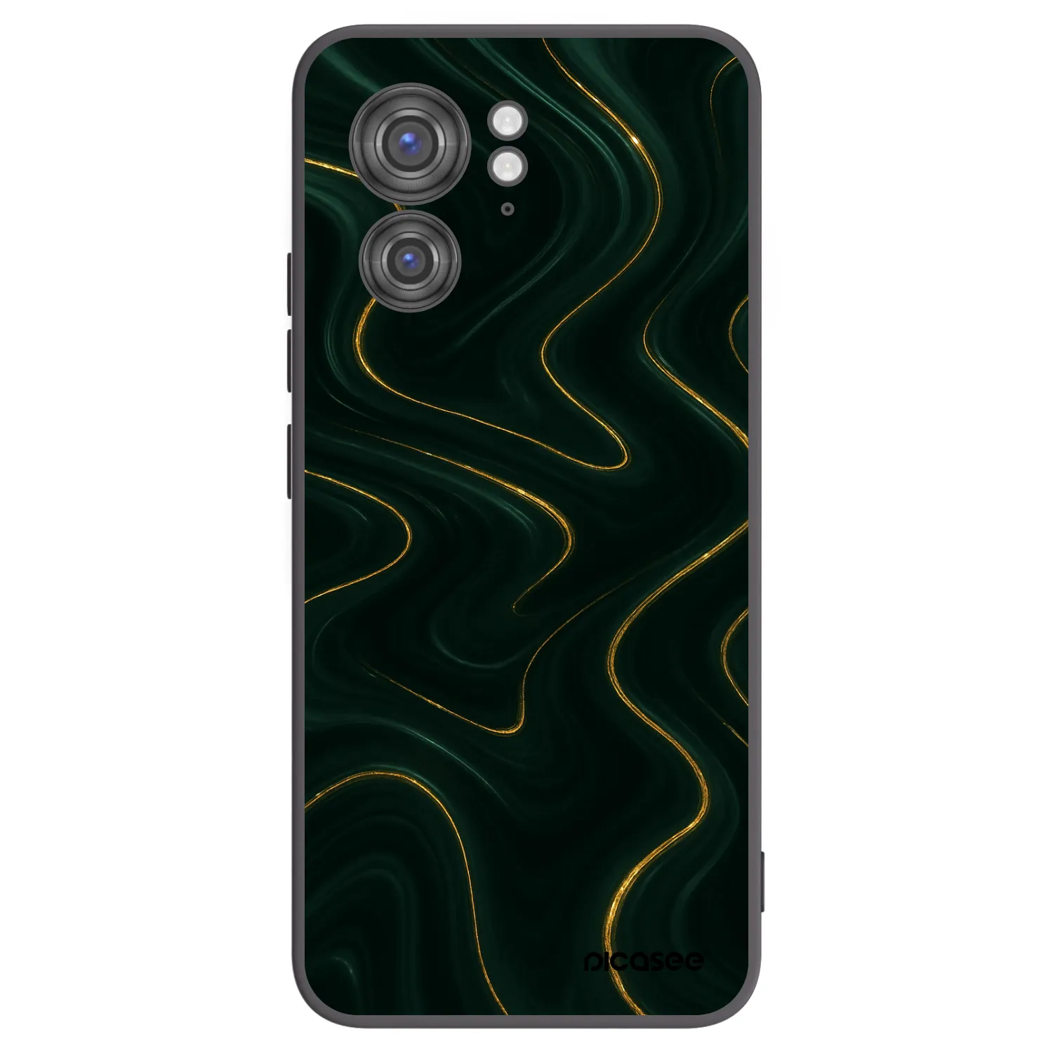 Picasee silikonový černý obal pro Motorola Edge 40 - Vawes