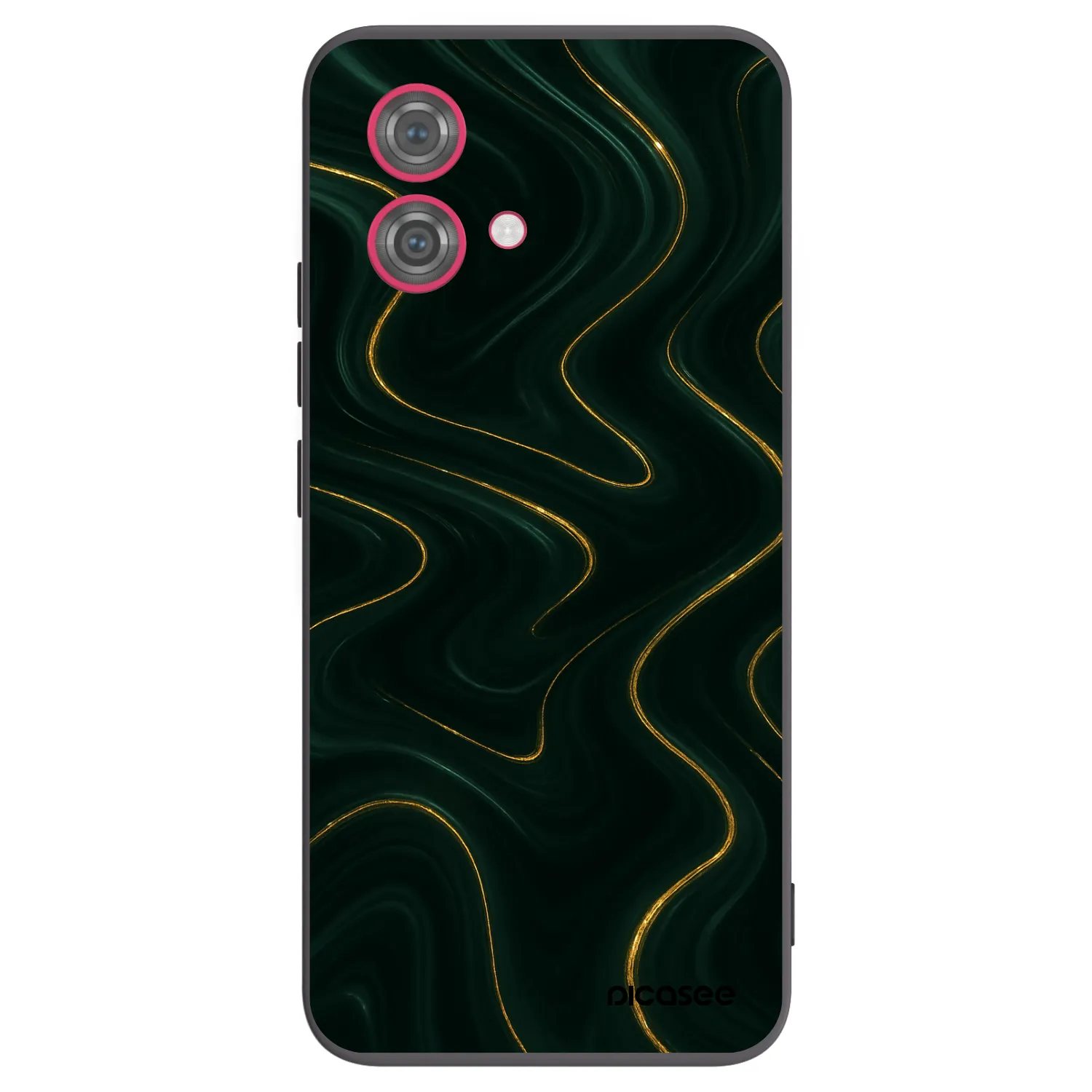 Picasee silikonový černý obal pro Motorola Moto G84 5G - Vawes