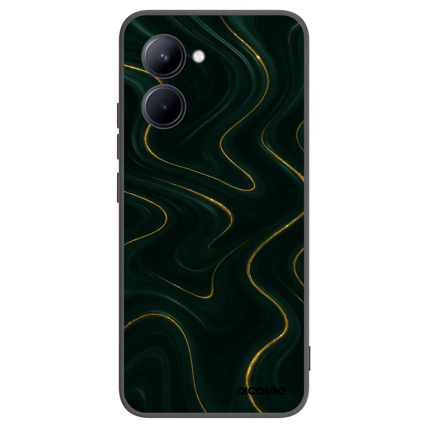 Picasee silikonový černý obal pro Realme C33 (2023) - Vawes