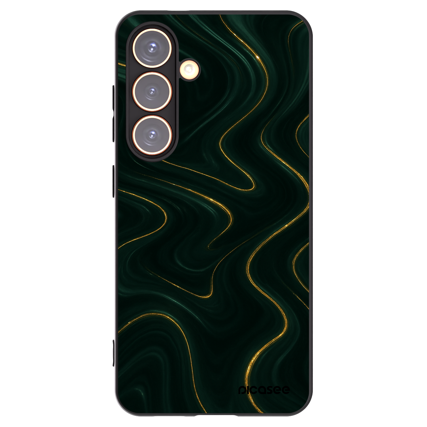 Picasee silikonový černý obal pro Samsung Galaxy S24 S921B 5G - Vawes