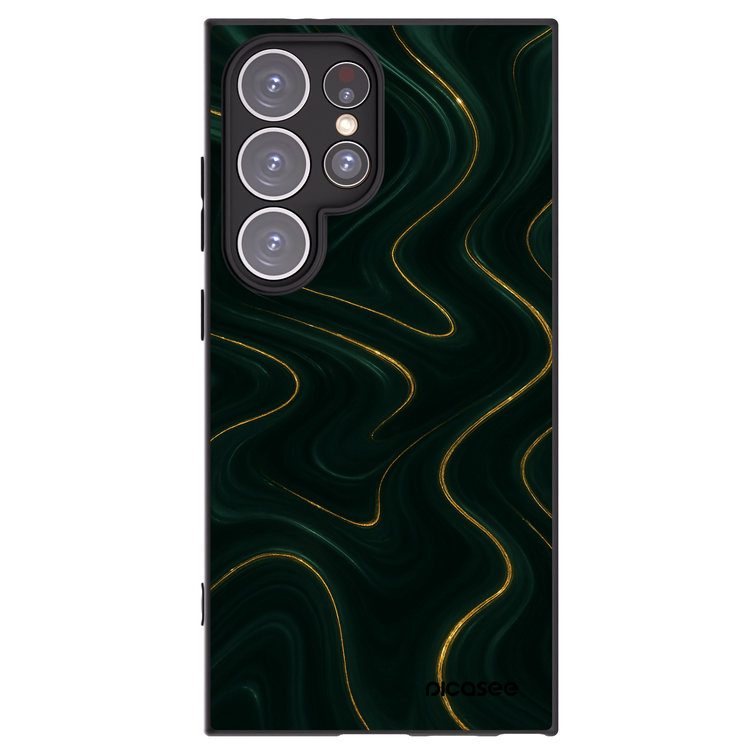Picasee silikonový černý obal pro Samsung Galaxy S24 Ultra S928B 5G - Vawes