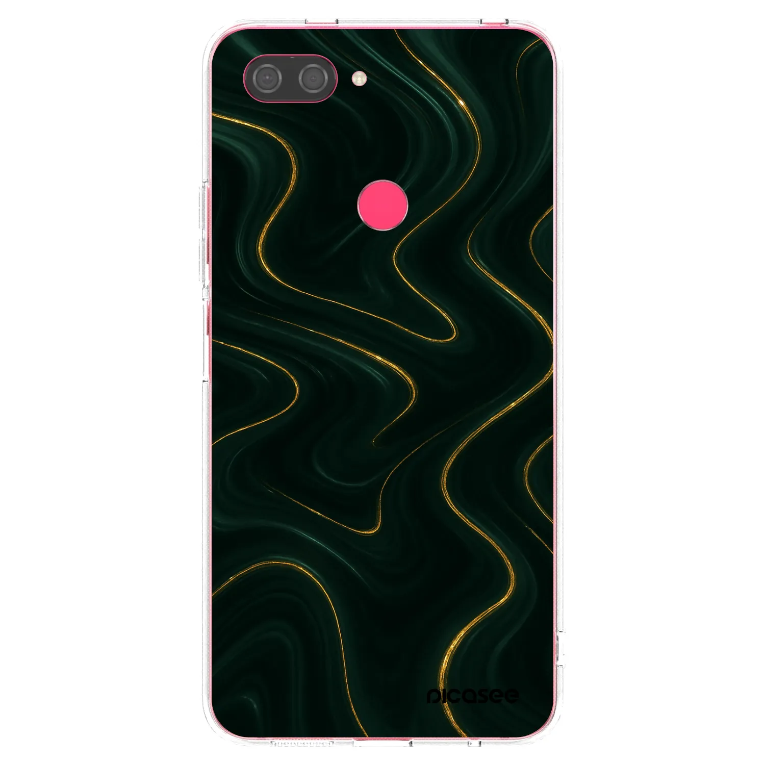 Picasee silikonový průhledný obal pro Xiaomi Mi 8 Lite - Vawes