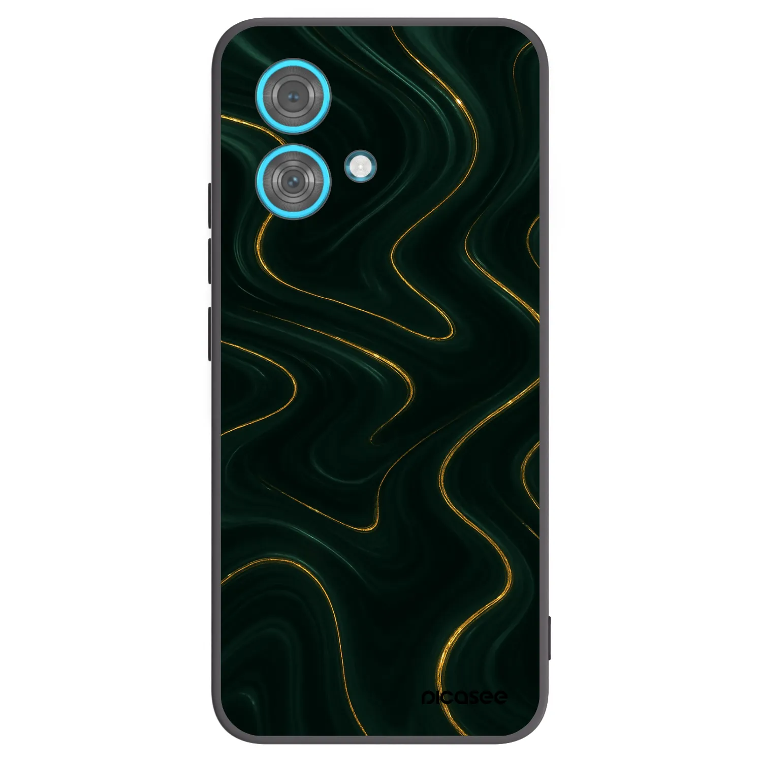 Picasee silikonový černý obal pro Motorola Edge 40 Neo - Vawes
