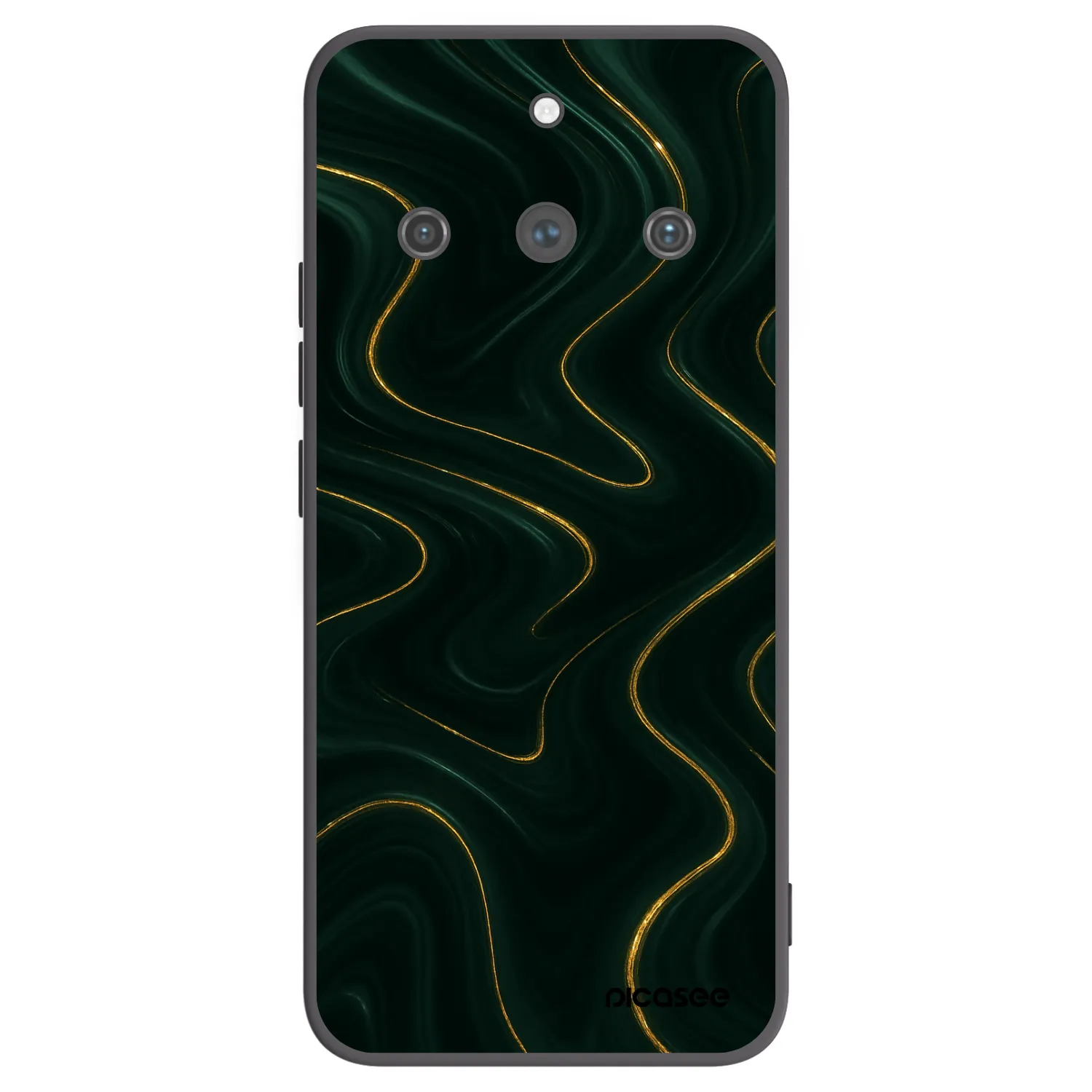 Picasee silikonový černý obal pro Realme 11 Pro+ - Vawes