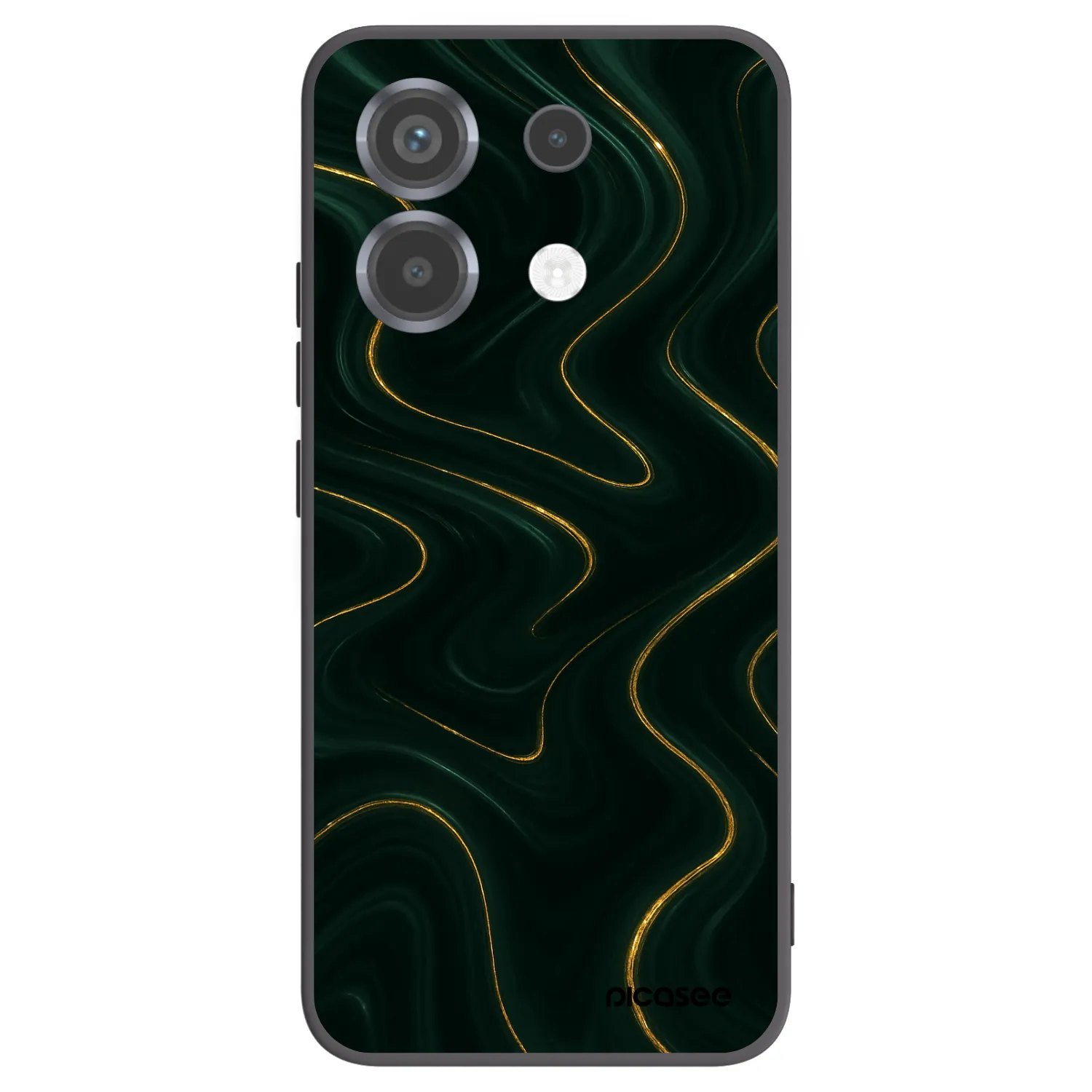 Picasee silikonový černý obal pro Xiaomi Poco X6 - Vawes