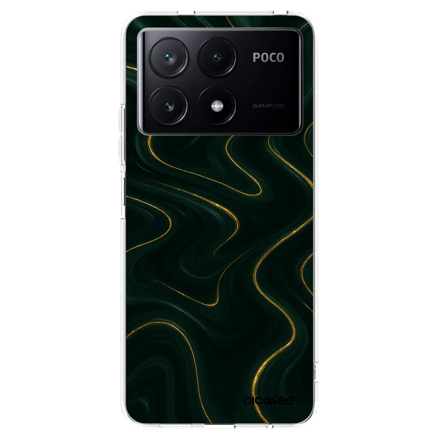 Picasee silikonový průhledný obal pro Xiaomi Poco X6 Pro - Vawes