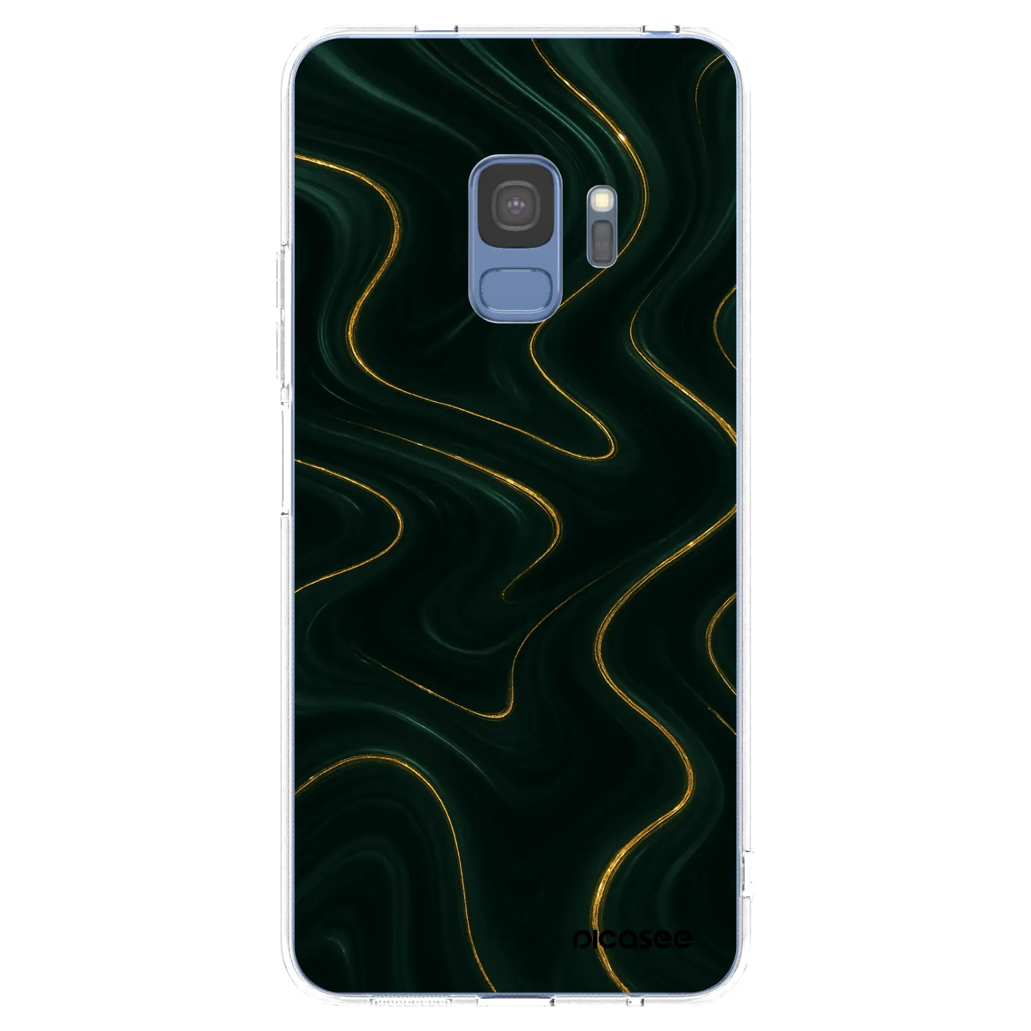 Picasee silikonový průhledný obal pro Samsung Galaxy S9 G960F - Vawes