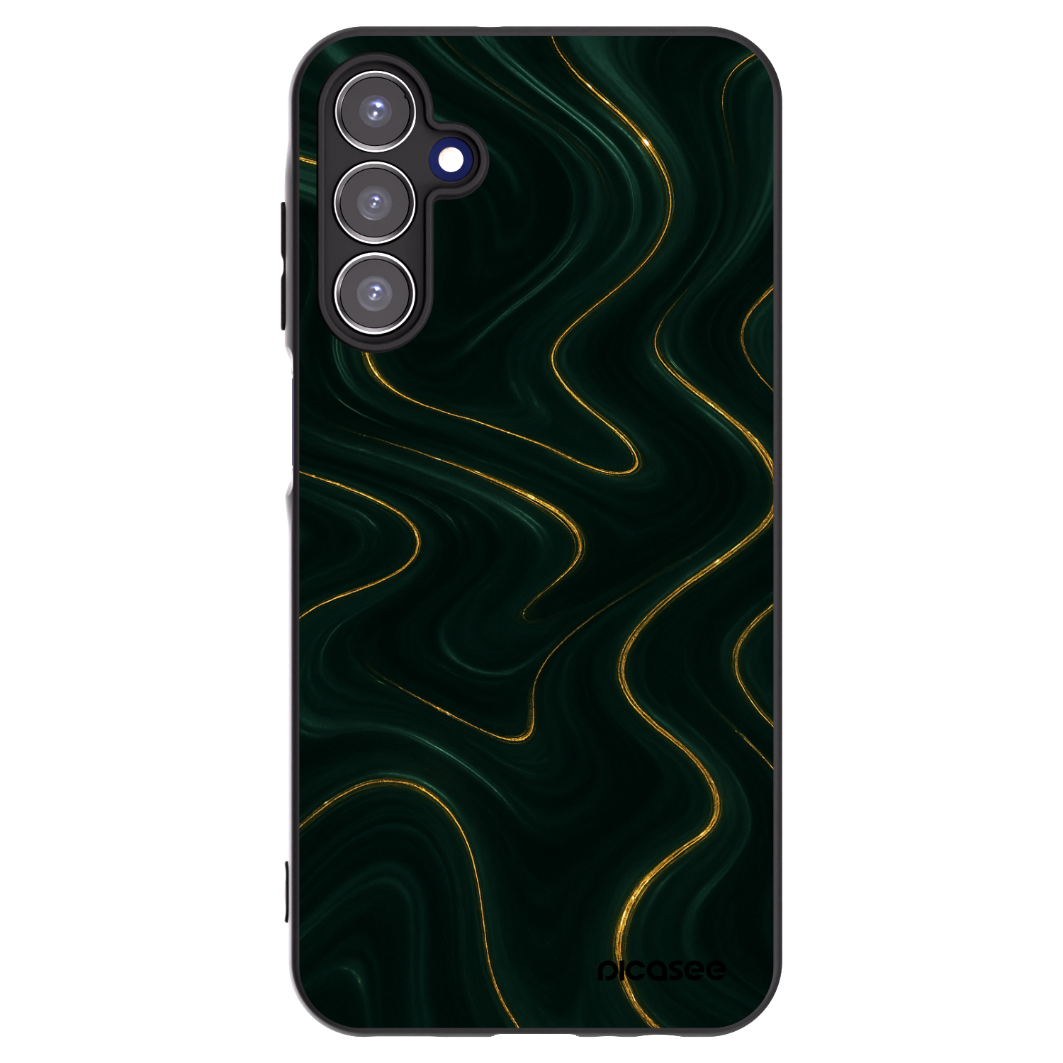 Picasee silikonový černý obal pro Samsung Galaxy A15 A155F 4G - Vawes