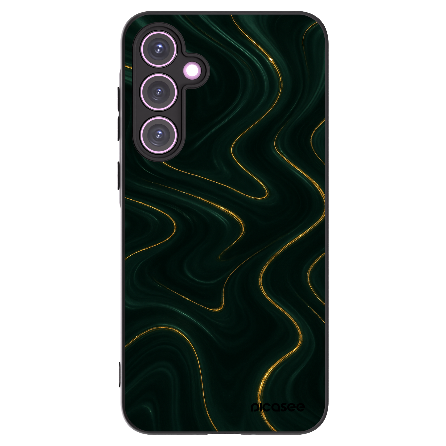Picasee silikonový černý obal pro Samsung Galaxy A35 5G A356B - Vawes