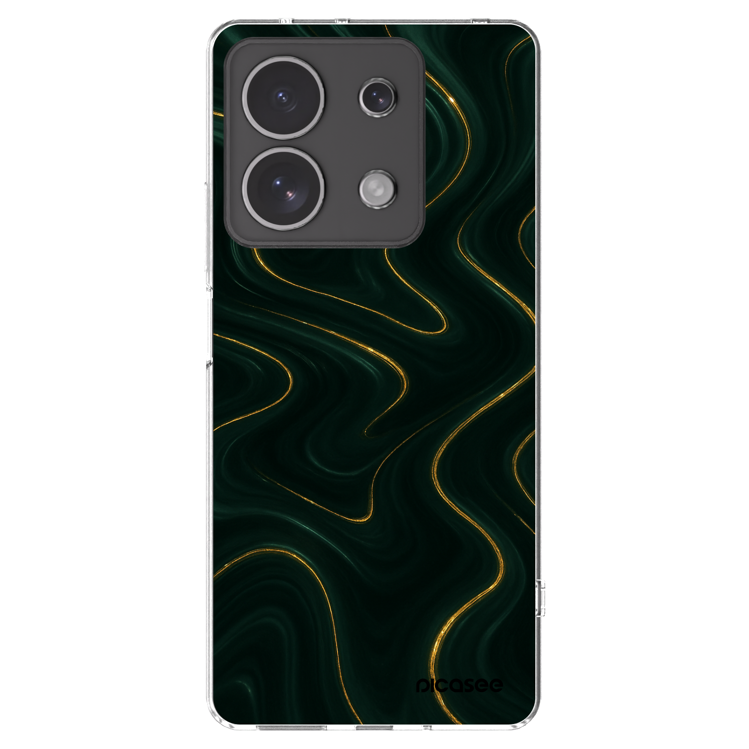 Picasee silikonový průhledný obal pro Xiaomi Redmi Note 13 4G - Vawes