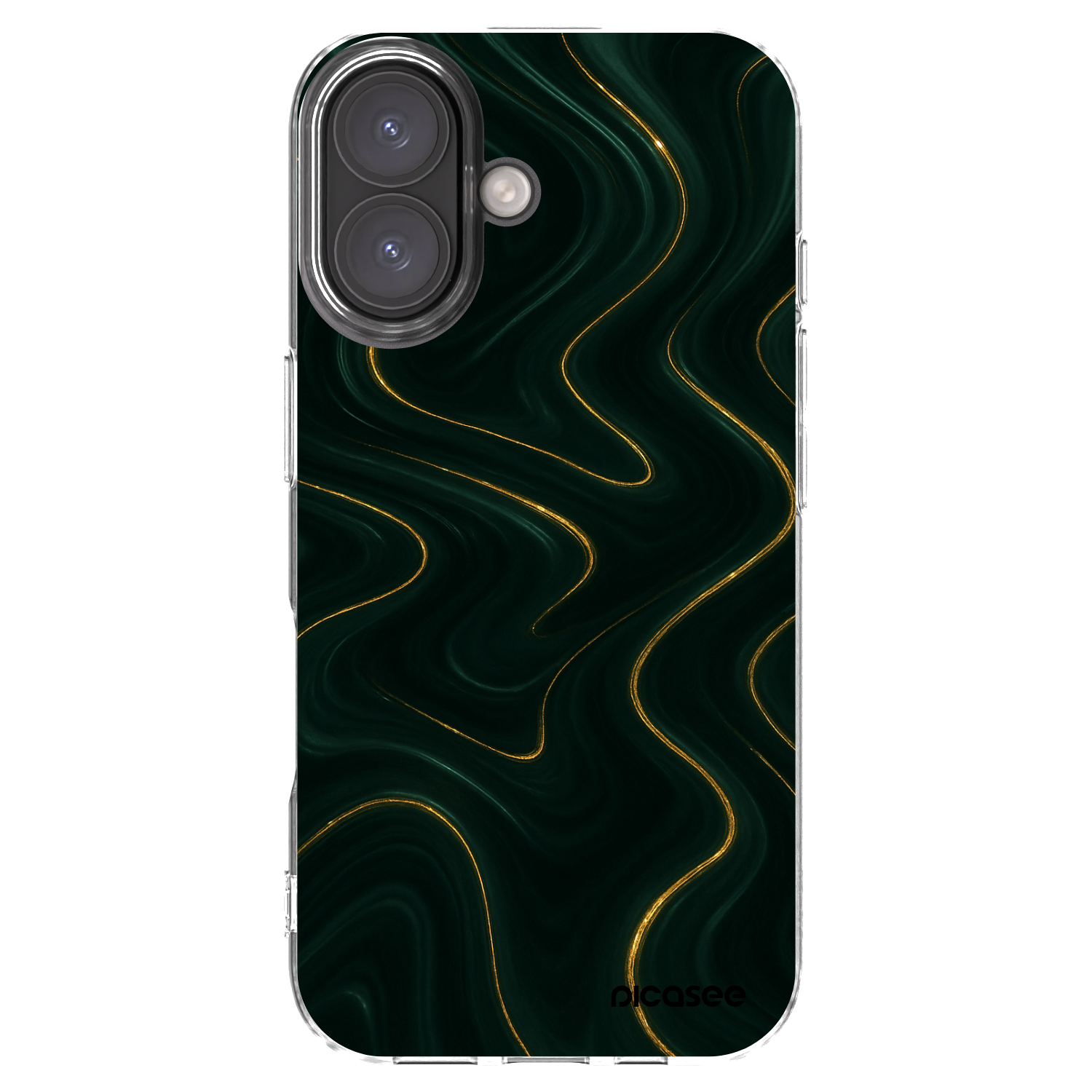 Picasee silikonový průhledný obal pro Apple iPhone 16 - Vawes
