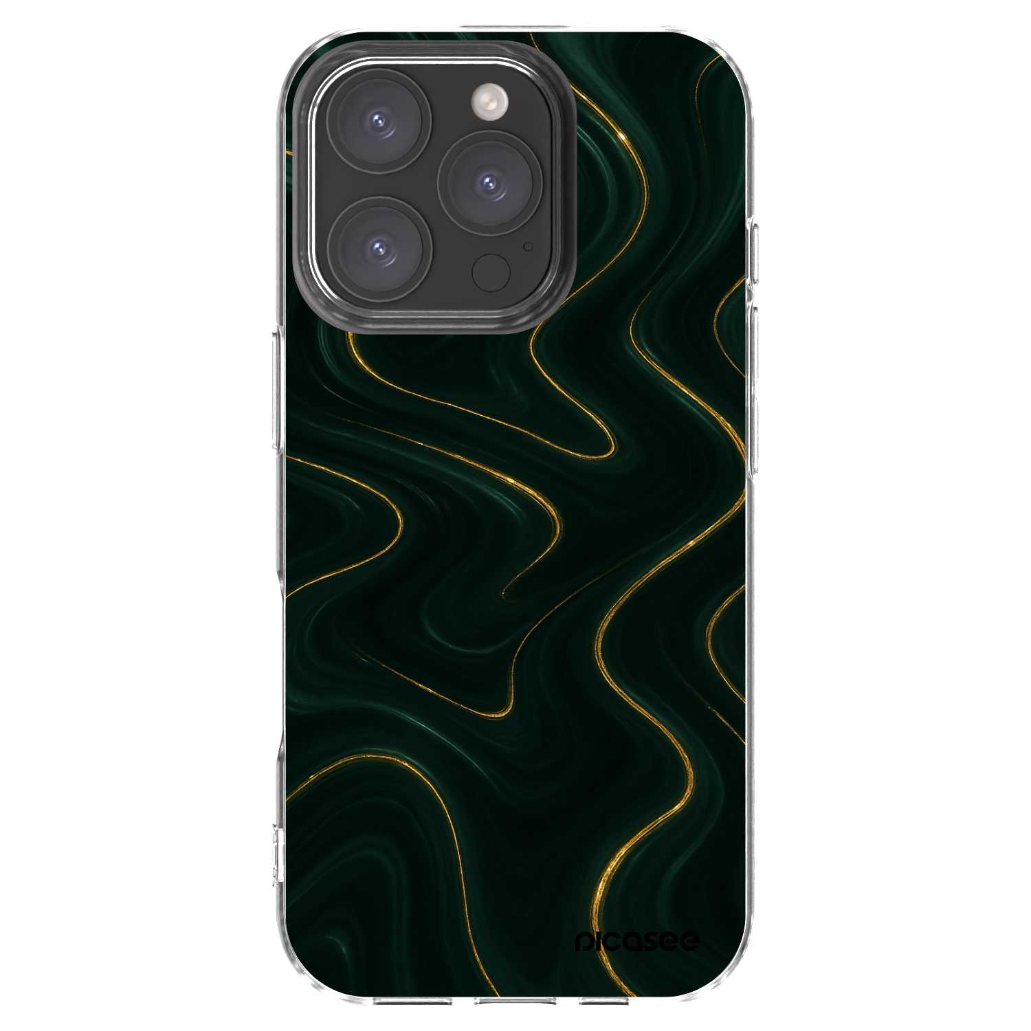 Picasee silikonový průhledný obal pro Apple iPhone 16 Pro - Vawes