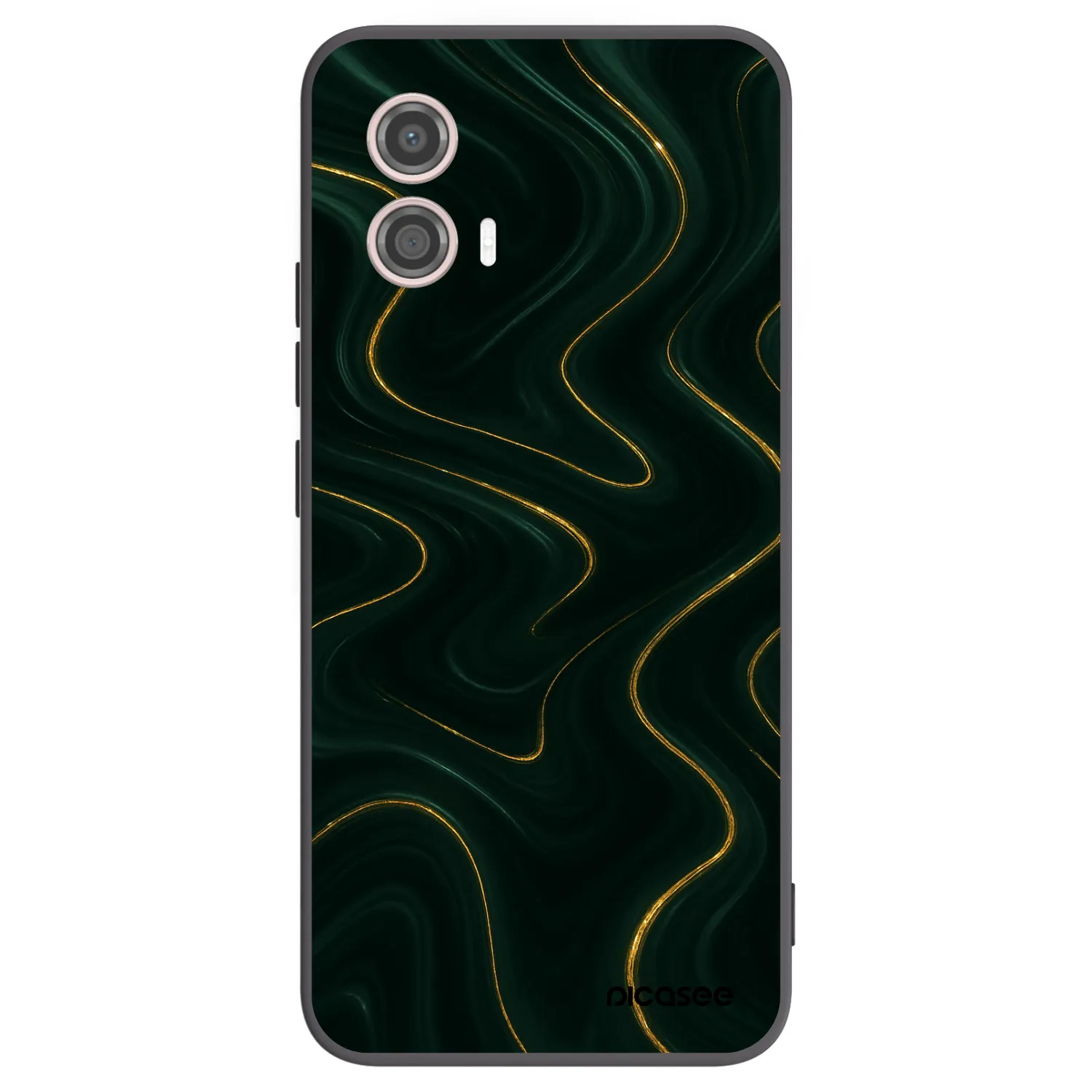 Picasee silikonový černý obal pro Motorola Moto G53 5G - Vawes
