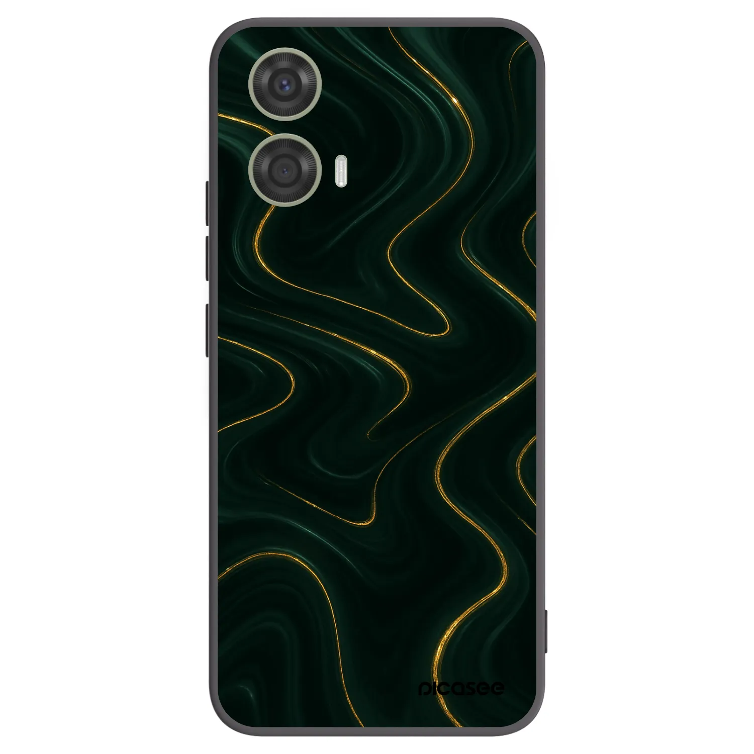 Picasee silikonový černý obal pro Motorola Moto G24 - Vawes
