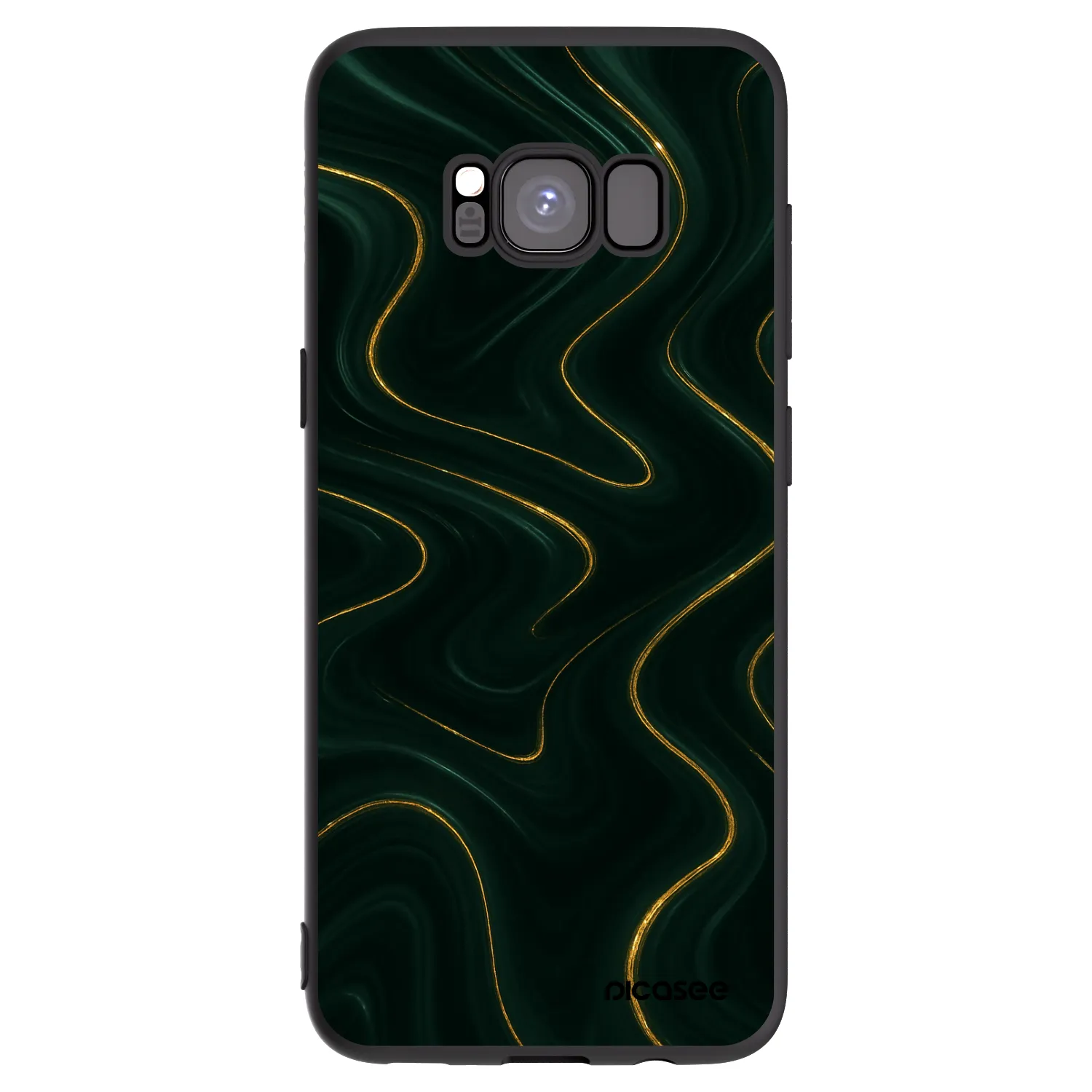 Picasee silikonový černý obal pro Samsung Galaxy S8 G950F - Vawes
