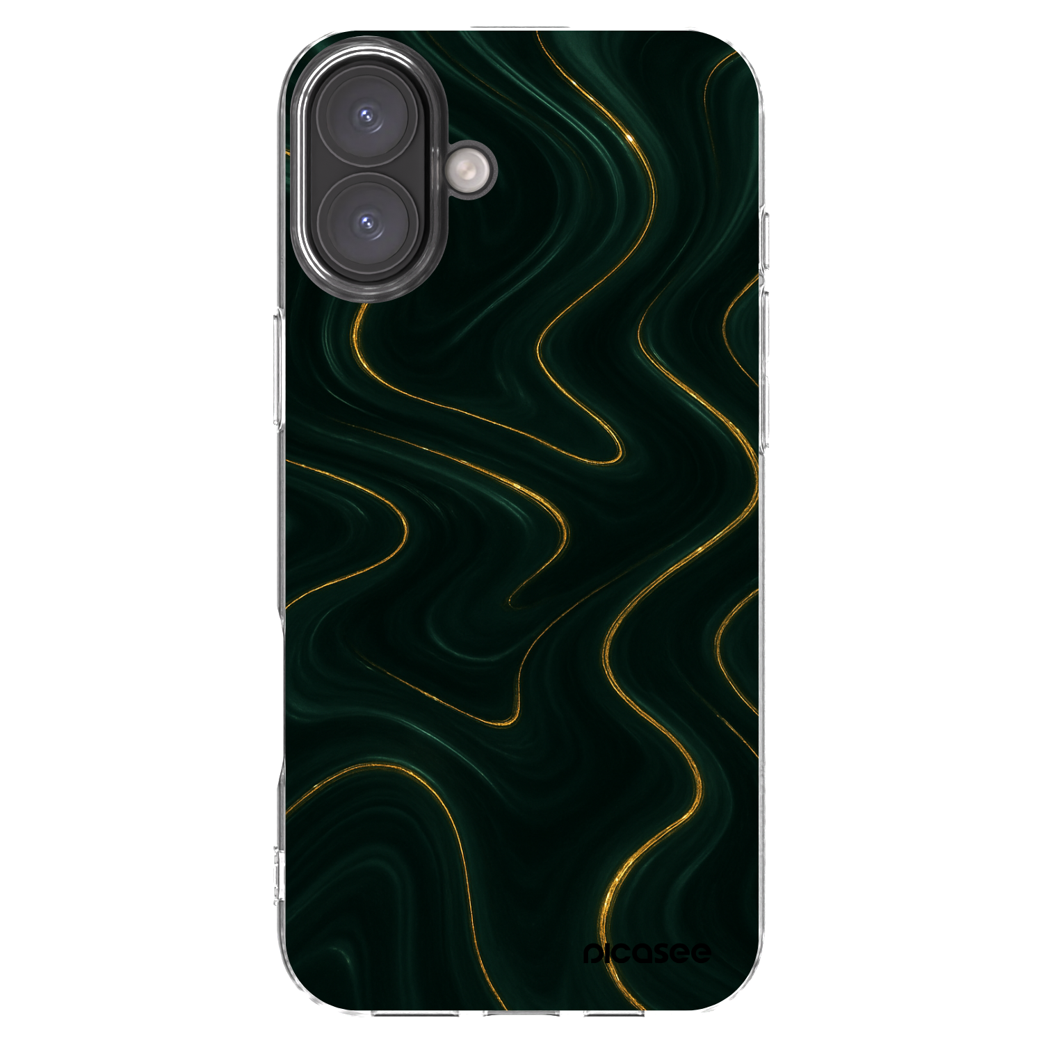 Picasee silikonový průhledný obal pro Apple iPhone 16 Plus - Vawes