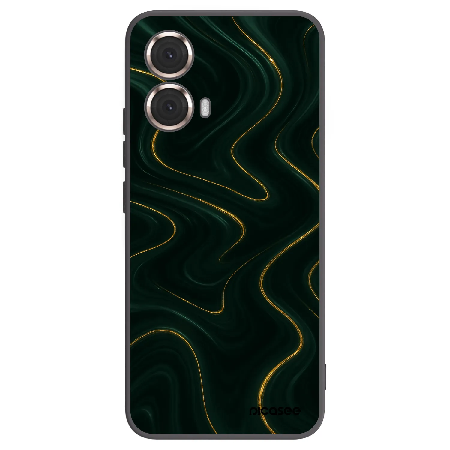 Picasee silikonový černý obal pro Motorola Moto G85 - Vawes