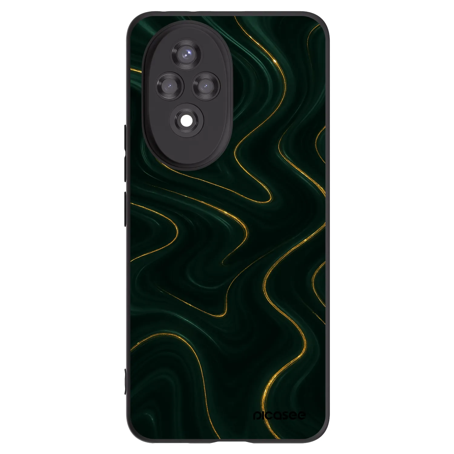 Picasee silikonový černý obal pro Honor 200 Pro 5G - Vawes