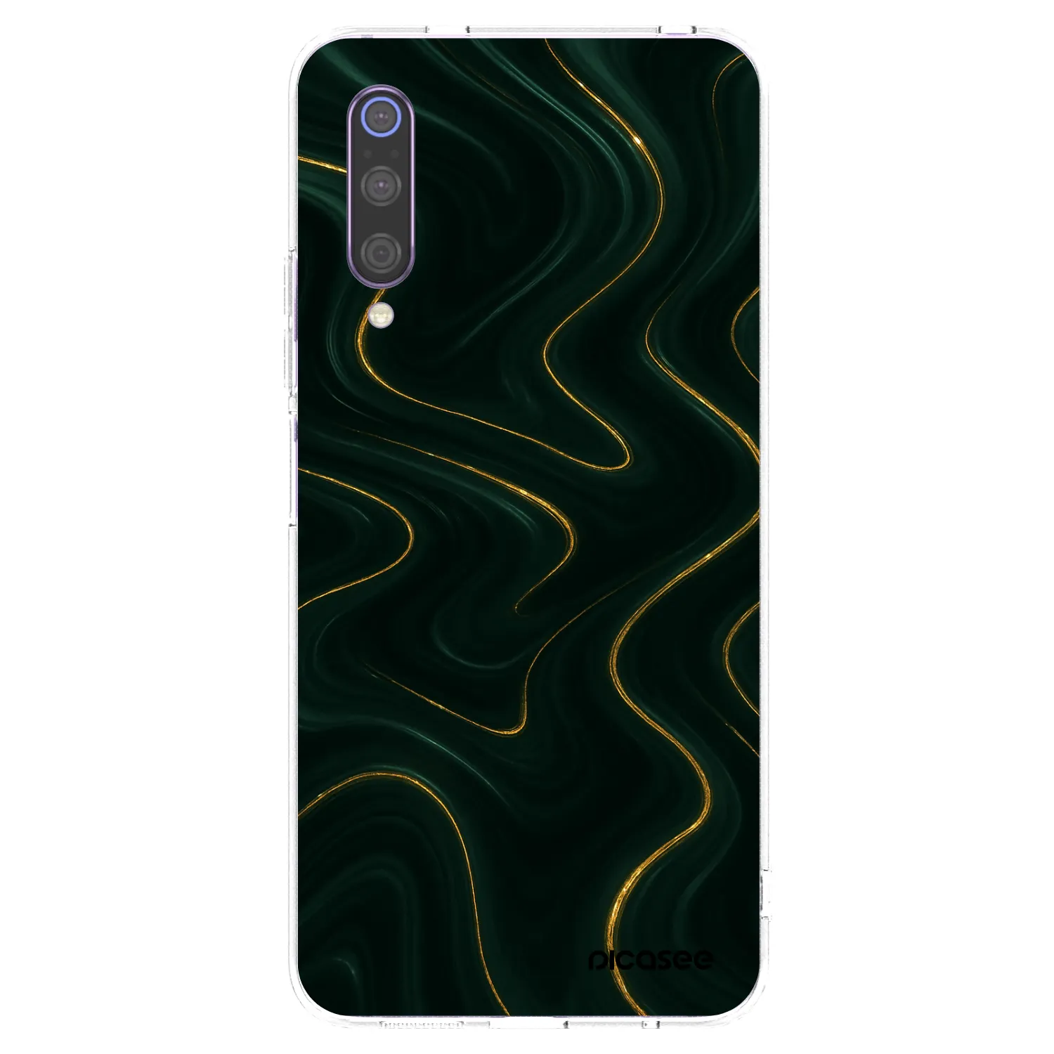 Picasee silikonový průhledný obal pro Xiaomi Mi 9 - Vawes