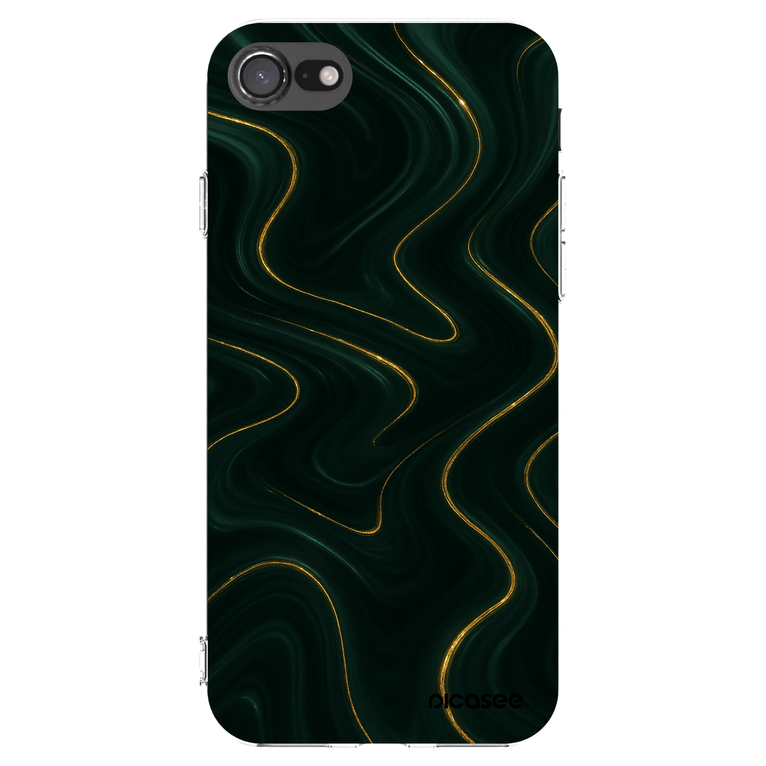 Picasee silikonový průhledný obal pro Apple iPhone 7 - Vawes