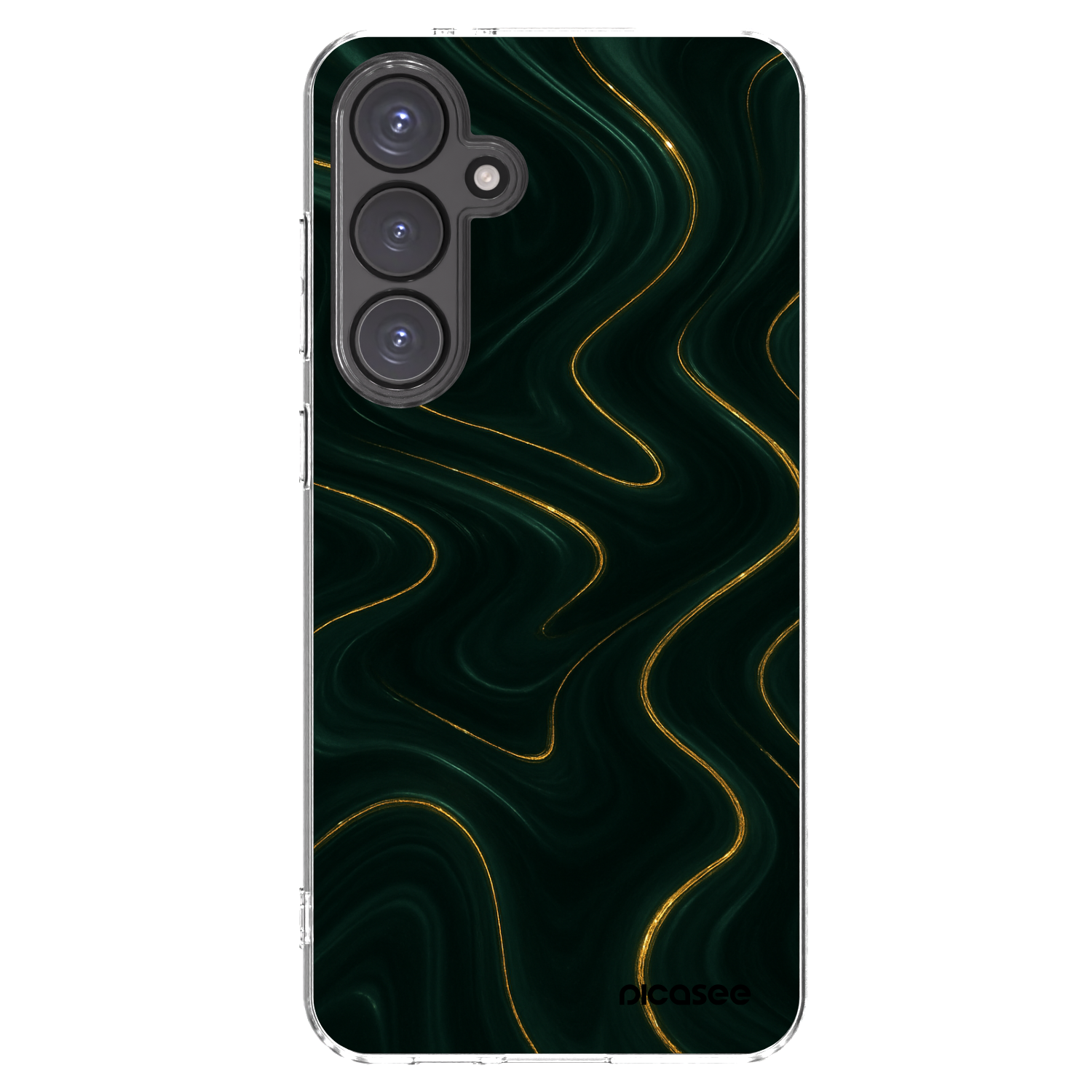 Picasee silikonový průhledný obal pro Samsung Galaxy S24 FE S721B - Vawes