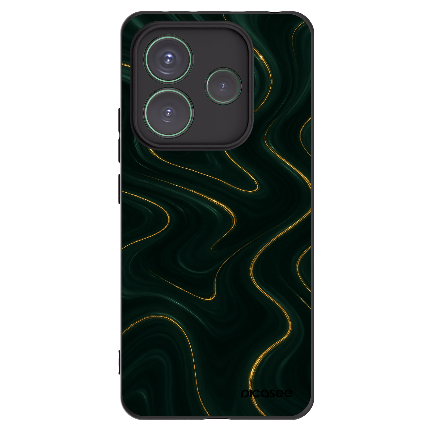 Picasee silikonový černý obal pro Xiaomi Redmi Note 14 5G - Vawes