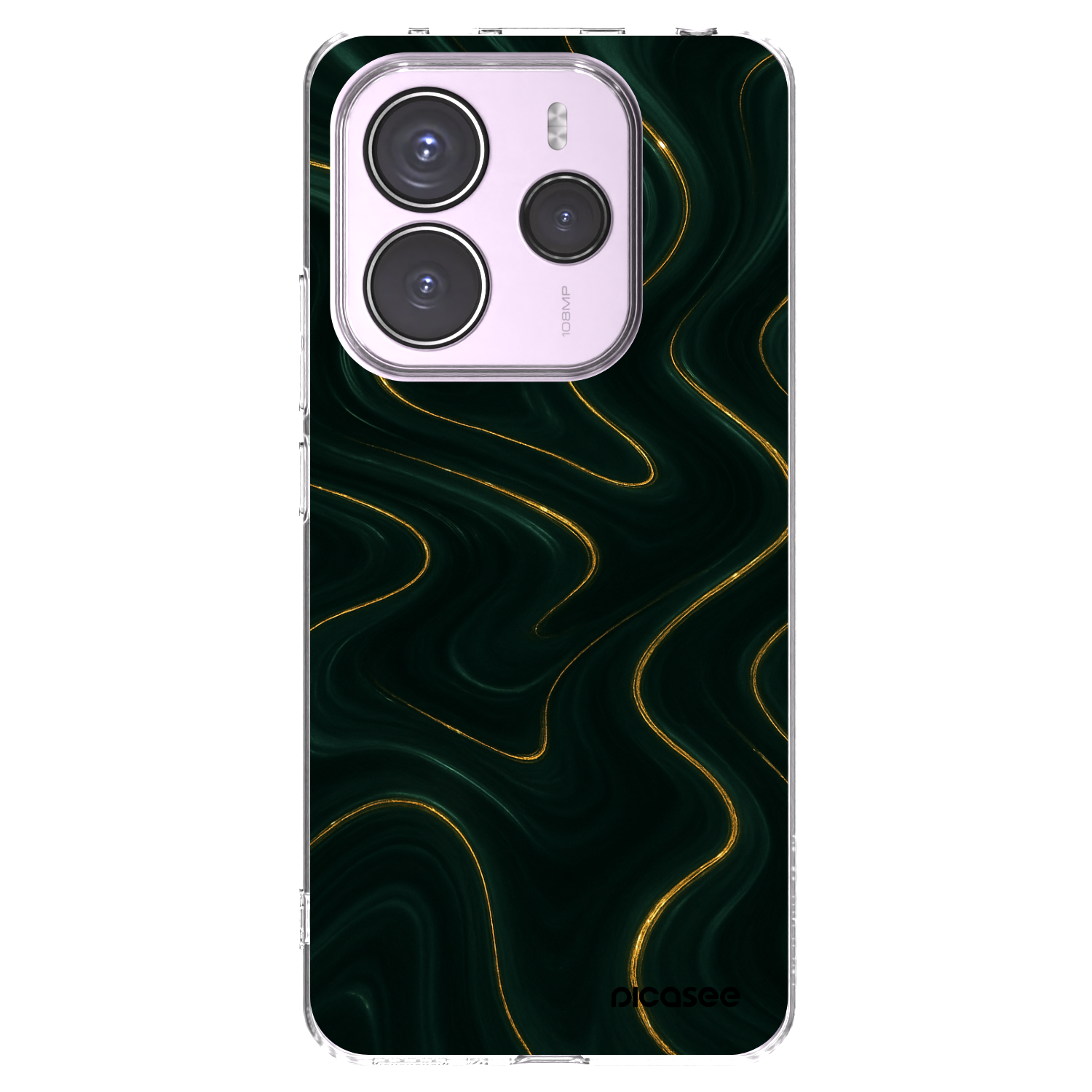 Picasee silikonový průhledný obal pro Xiaomi Redmi Note 14 5G - Vawes