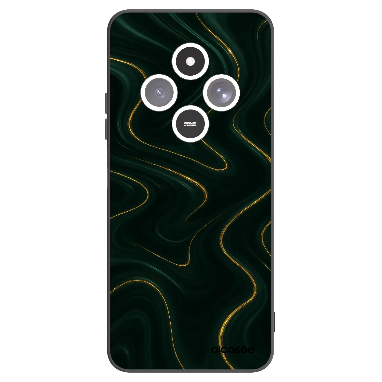 Picasee silikonový černý obal pro Xiaomi Redmi 14C - Vawes