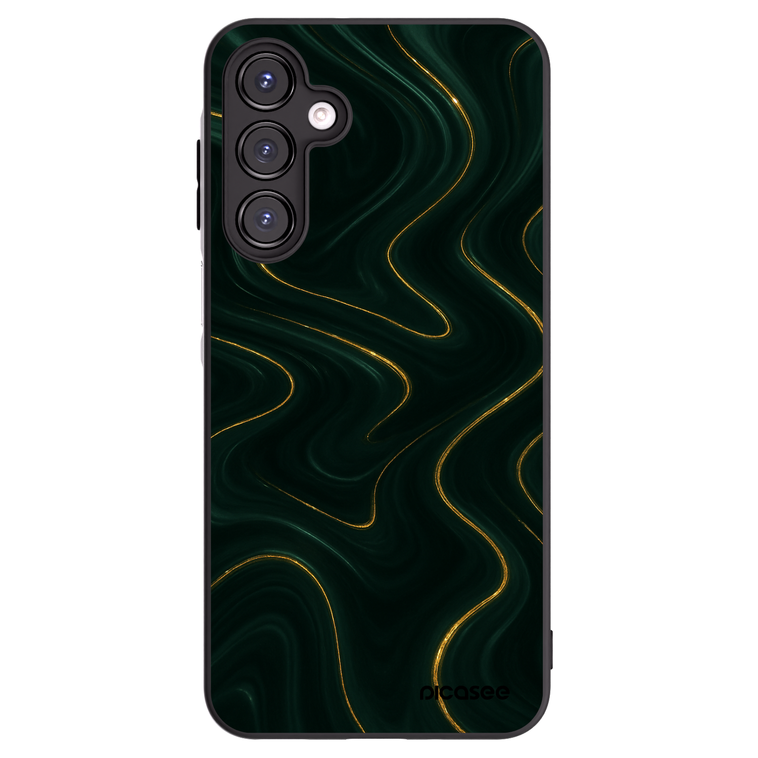 Picasee silikonový černý obal pro Samsung Galaxy A16 5G - Vawes