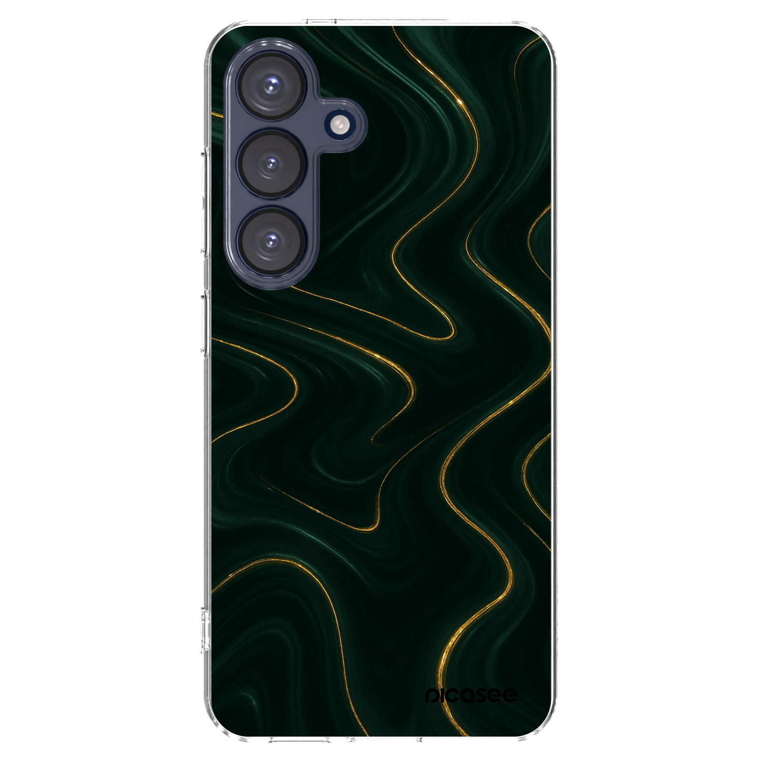 Picasee silikonový průhledný obal pro Samsung Galaxy S25 5G - Vawes