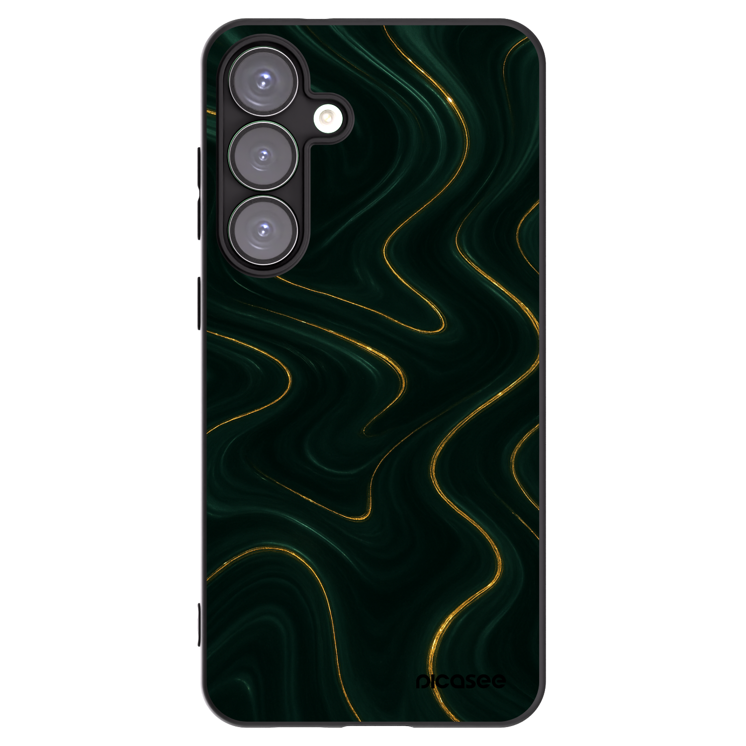 Picasee silikonový černý obal pro Samsung Galaxy S25+ 5G - Vawes