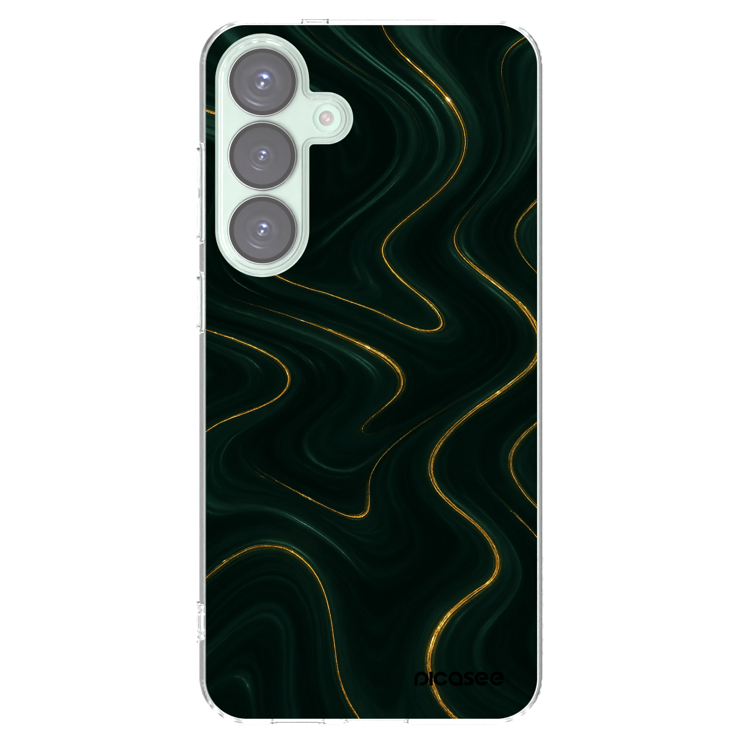 Picasee silikonový průhledný obal pro Samsung Galaxy S25+ 5G - Vawes