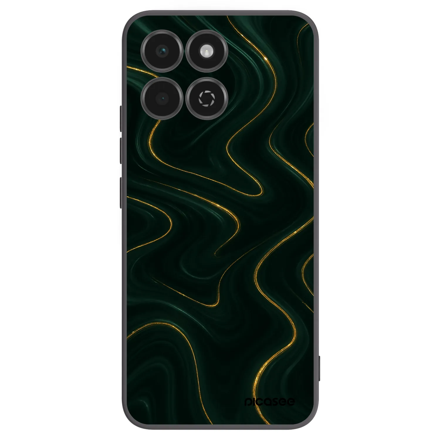 Picasee silikonový černý obal pro Honor 200 Smart 5G - Vawes