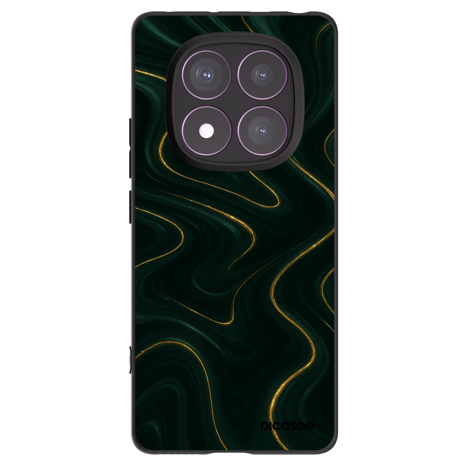 Picasee silikonový černý obal pro Xiaomi Redmi Note 14 Pro 4G - Vawes