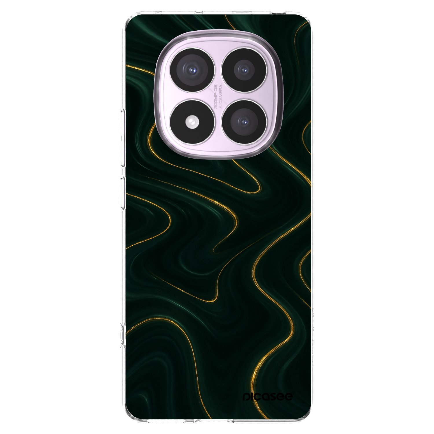 Picasee silikonový průhledný obal pro Xiaomi Redmi Note 14 Pro 4G - Vawes