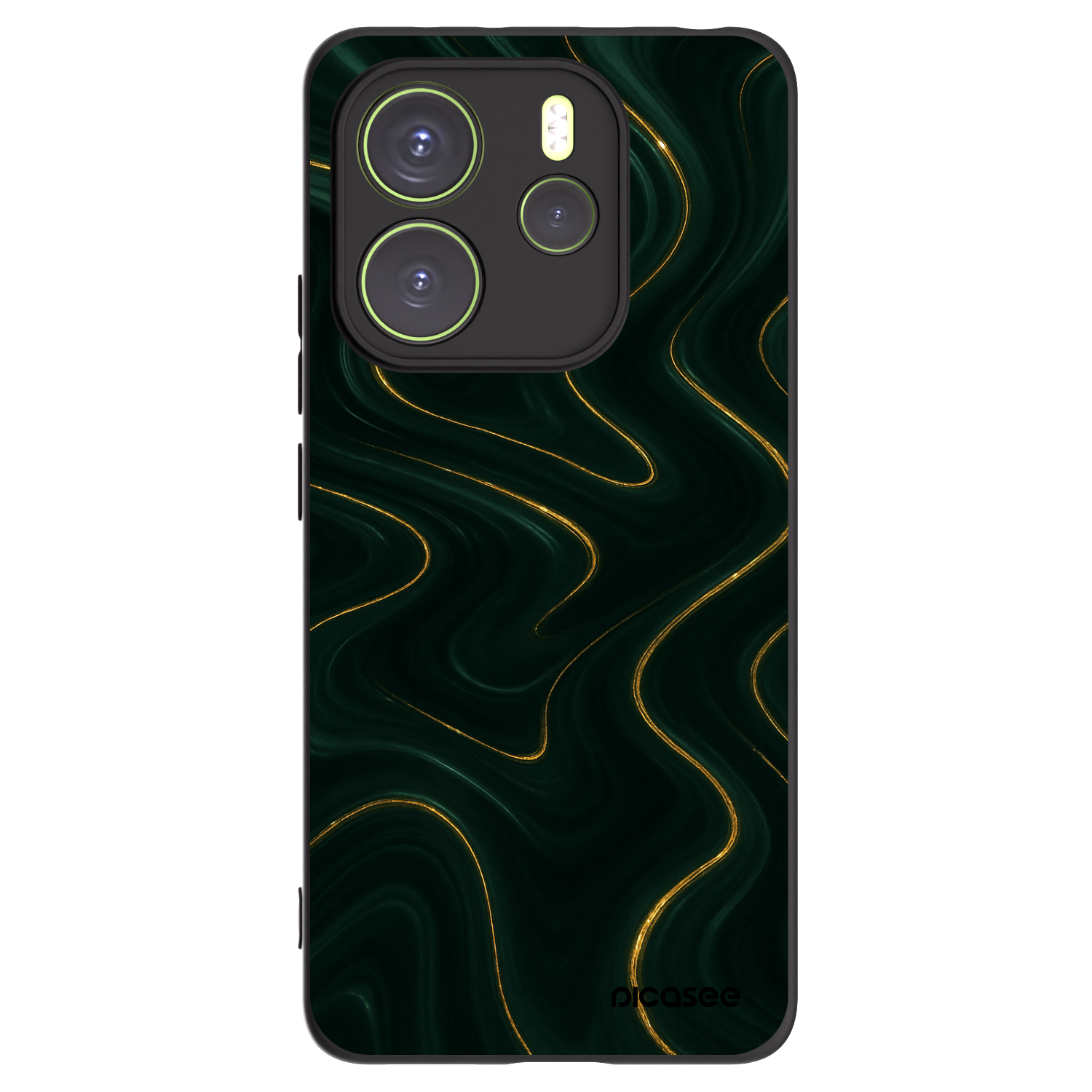 Picasee silikonový černý obal pro Xiaomi Redmi Note 14 4G - Vawes