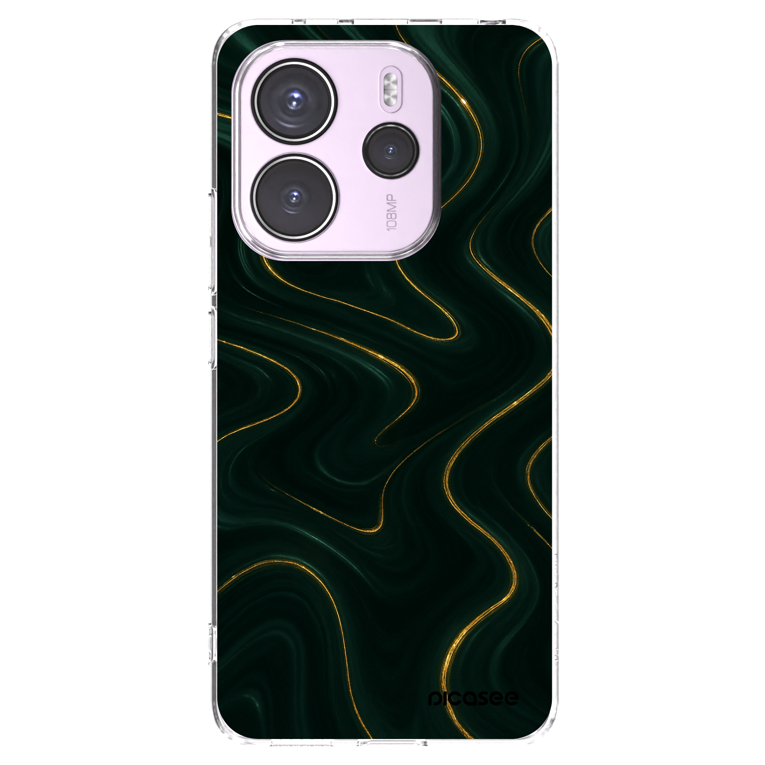 Picasee silikonový průhledný obal pro Xiaomi Redmi Note 14 4G - Vawes