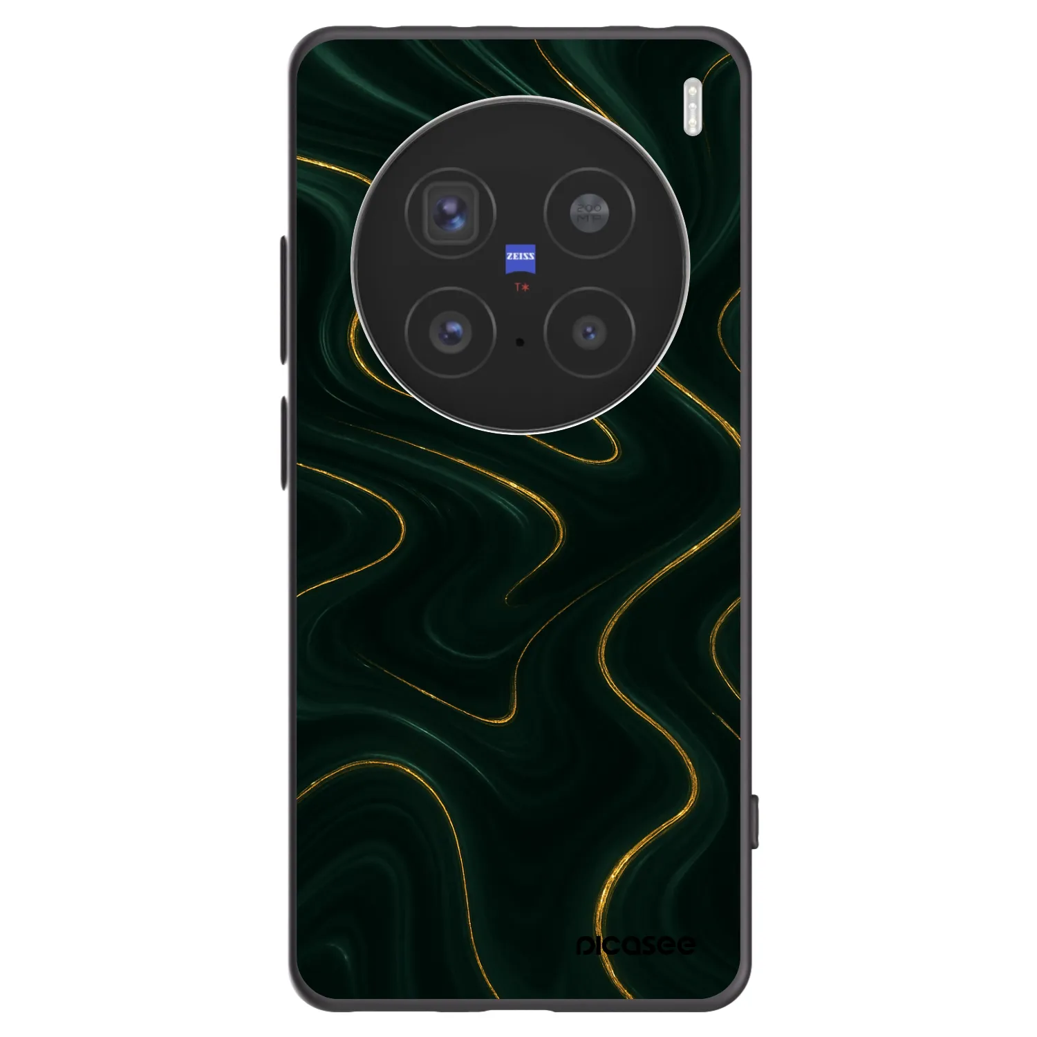 Picasee silikonový černý obal pro Vivo X200 Pro - Vawes