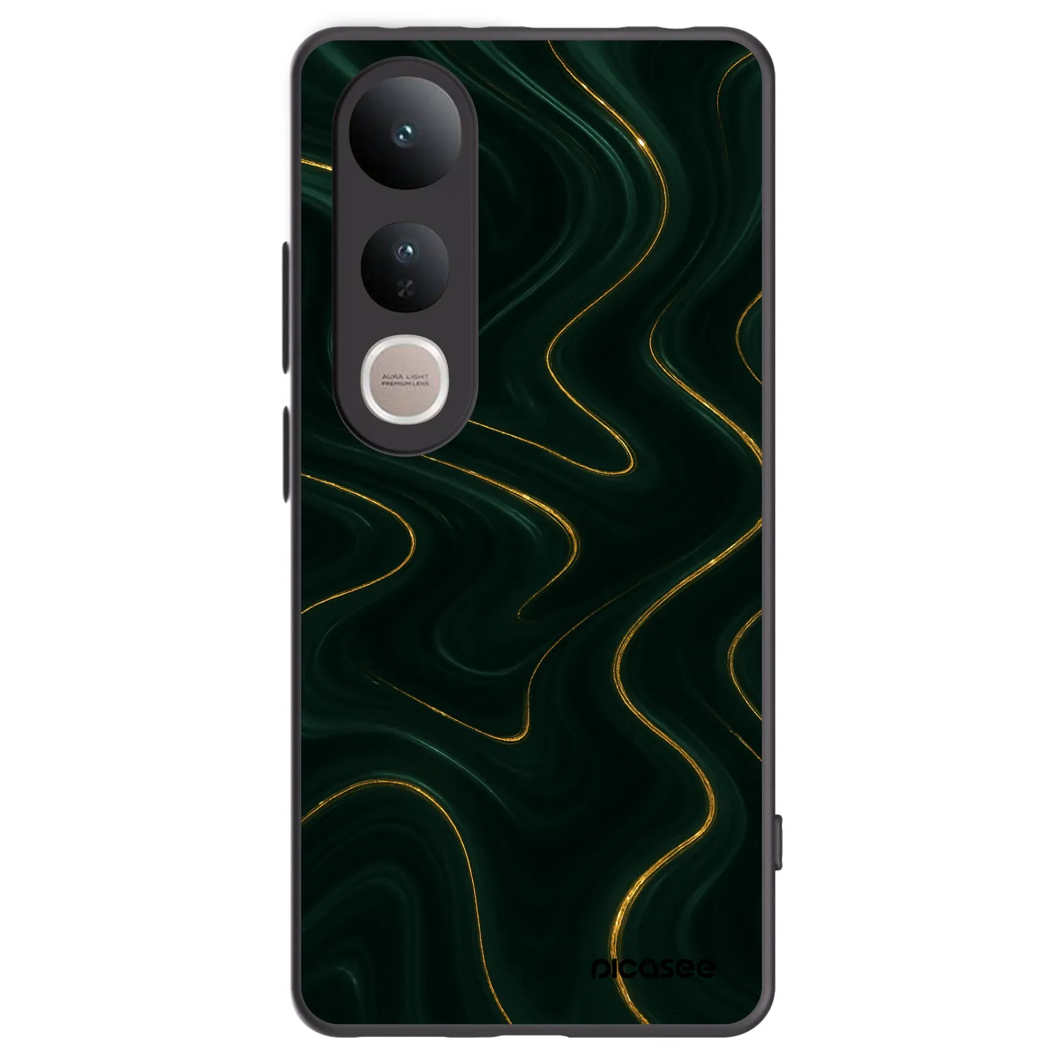 Picasee silikonový černý obal pro Vivo V50 Lite 5G - Vawes