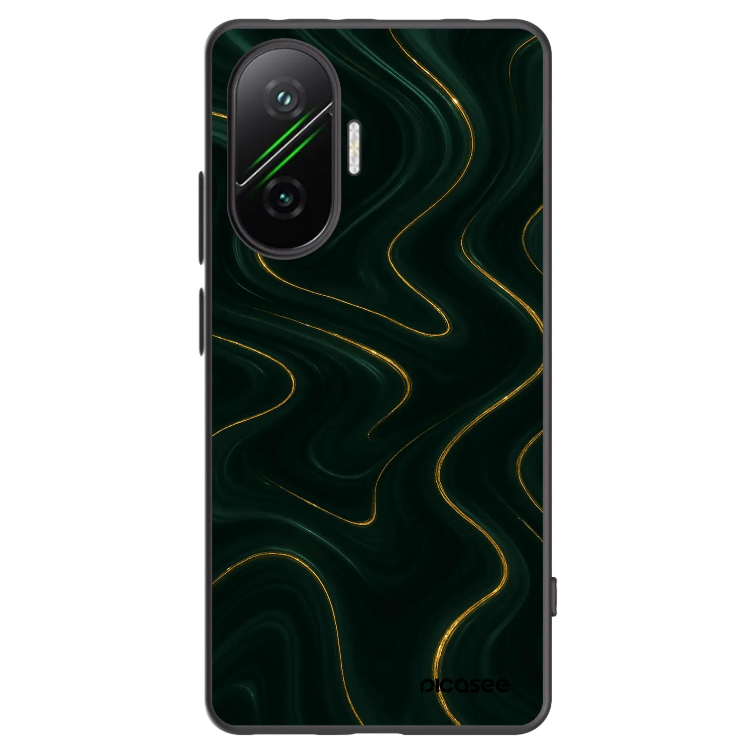 Picasee silikonový černý obal pro Xiaomi Poco F7 Pro 5G - Vawes