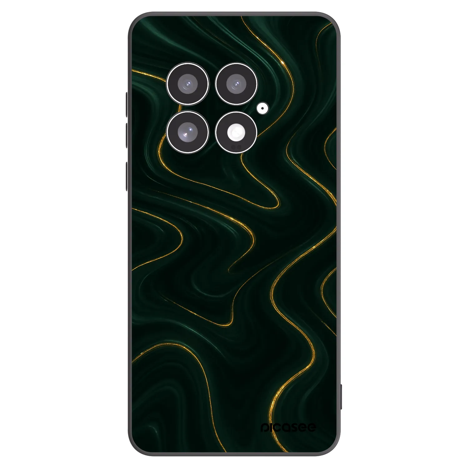 Picasee silikonový černý obal pro OnePlus 13 5G - Vawes
