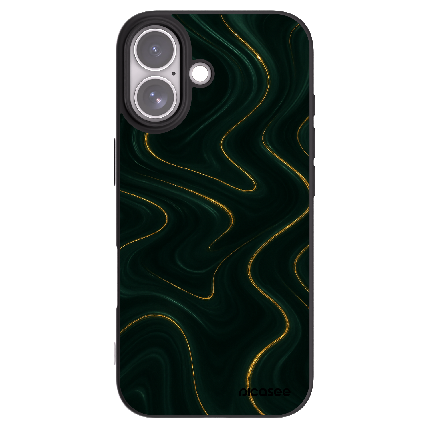 Picasee silikonový černý obal pro Apple iPhone 17 - Vawes