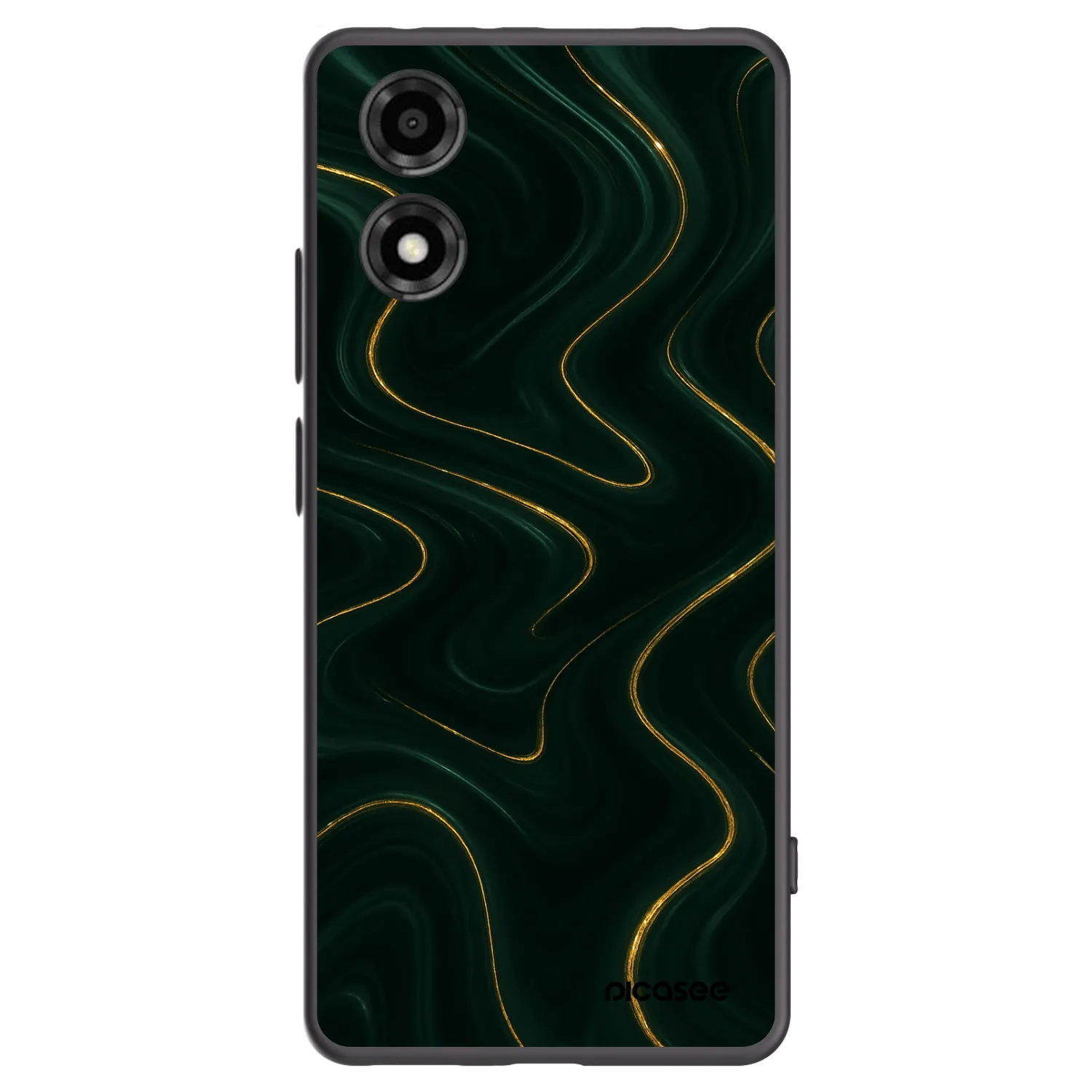 Picasee silikonový černý obal pro Motorola Moto E14 - Vawes